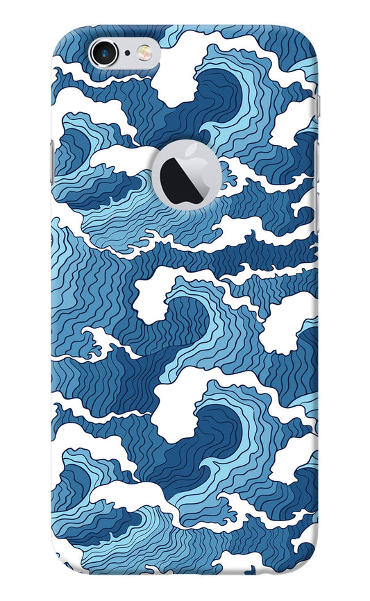 Blue Waves iPhone 6 Logocut Back Cover