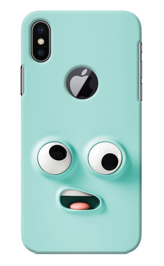 Funny Cartoon iPhone X Logocut Back Cover