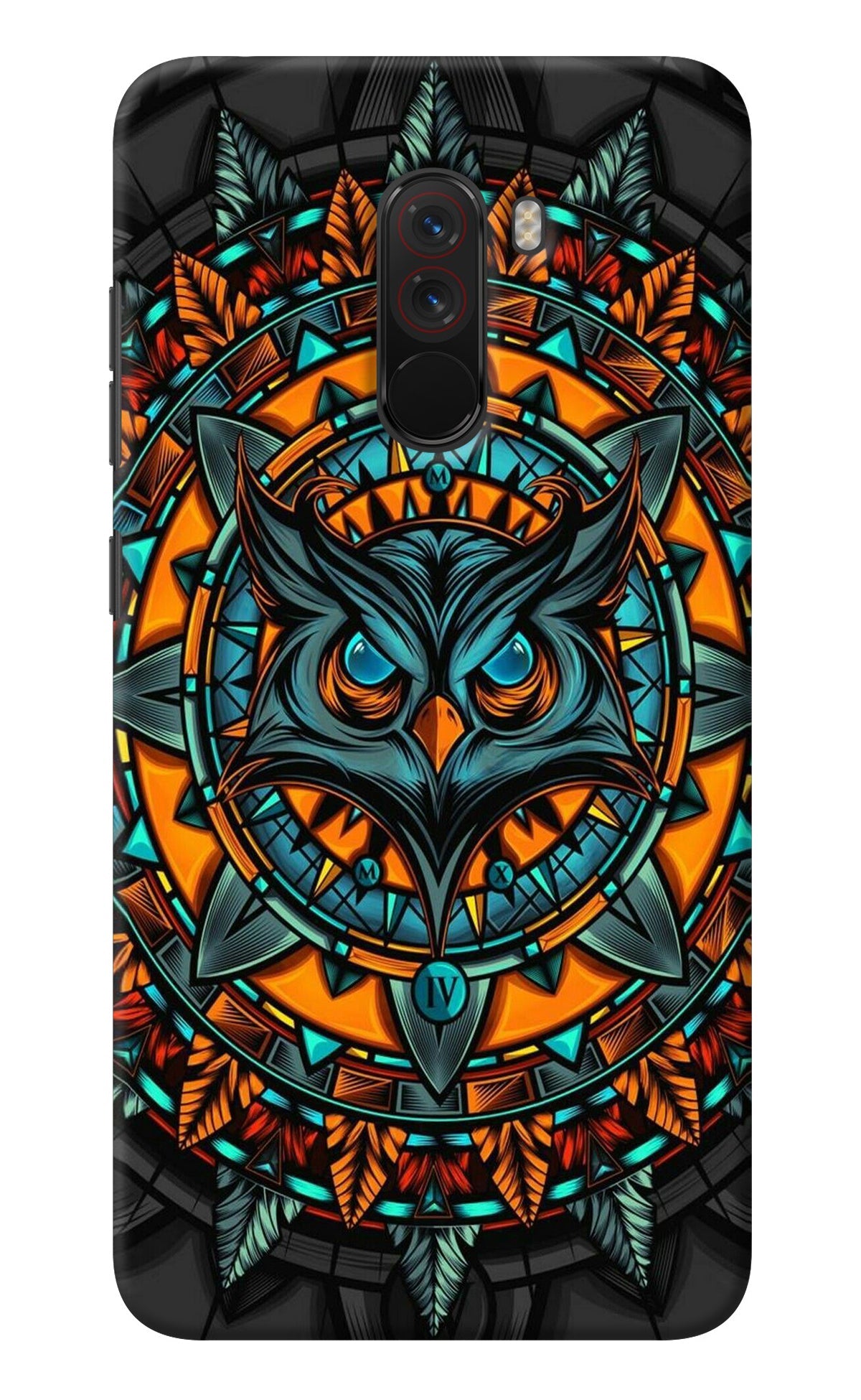 Angry Owl Art Poco F1 Back Cover