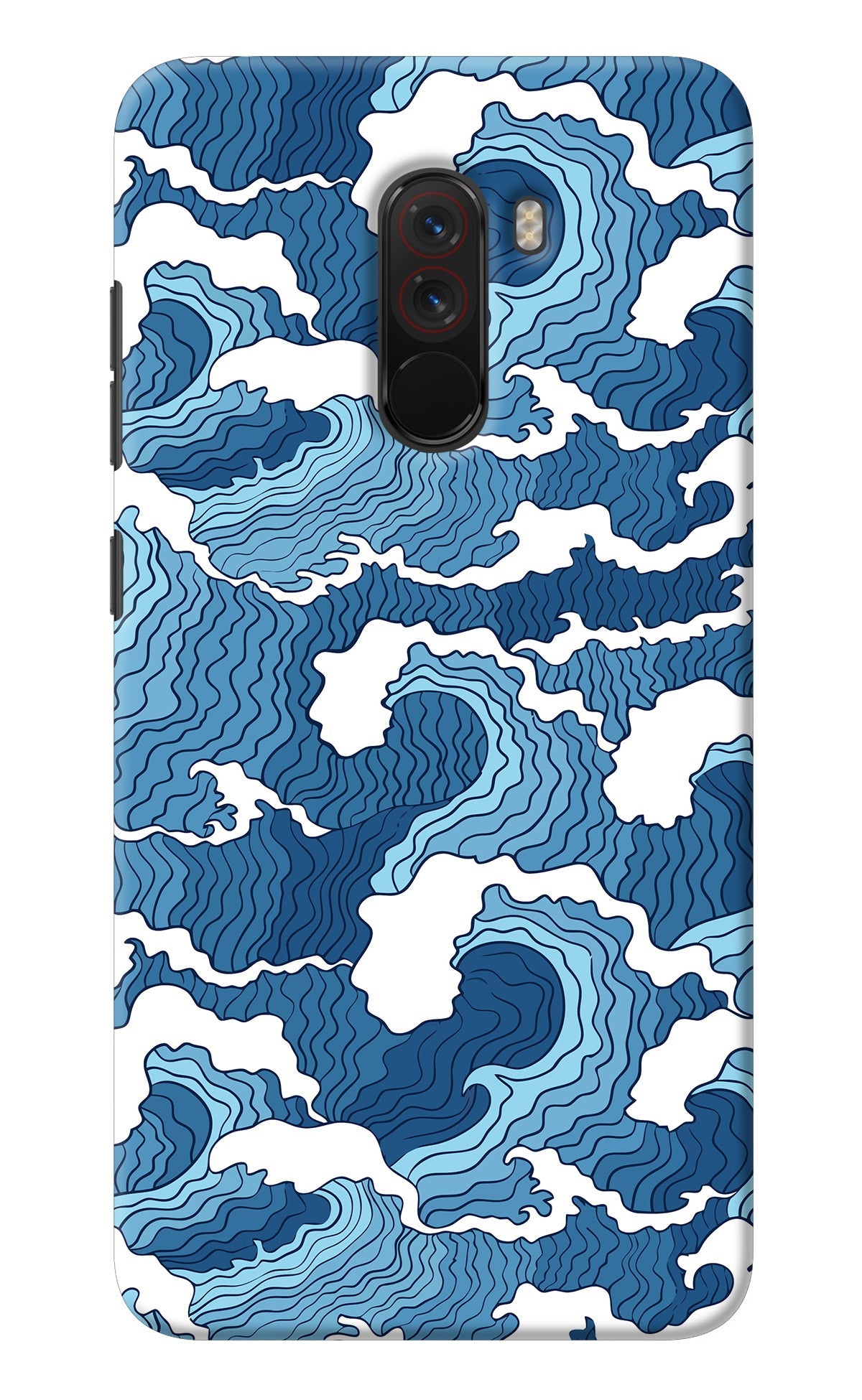 Blue Waves Poco F1 Back Cover