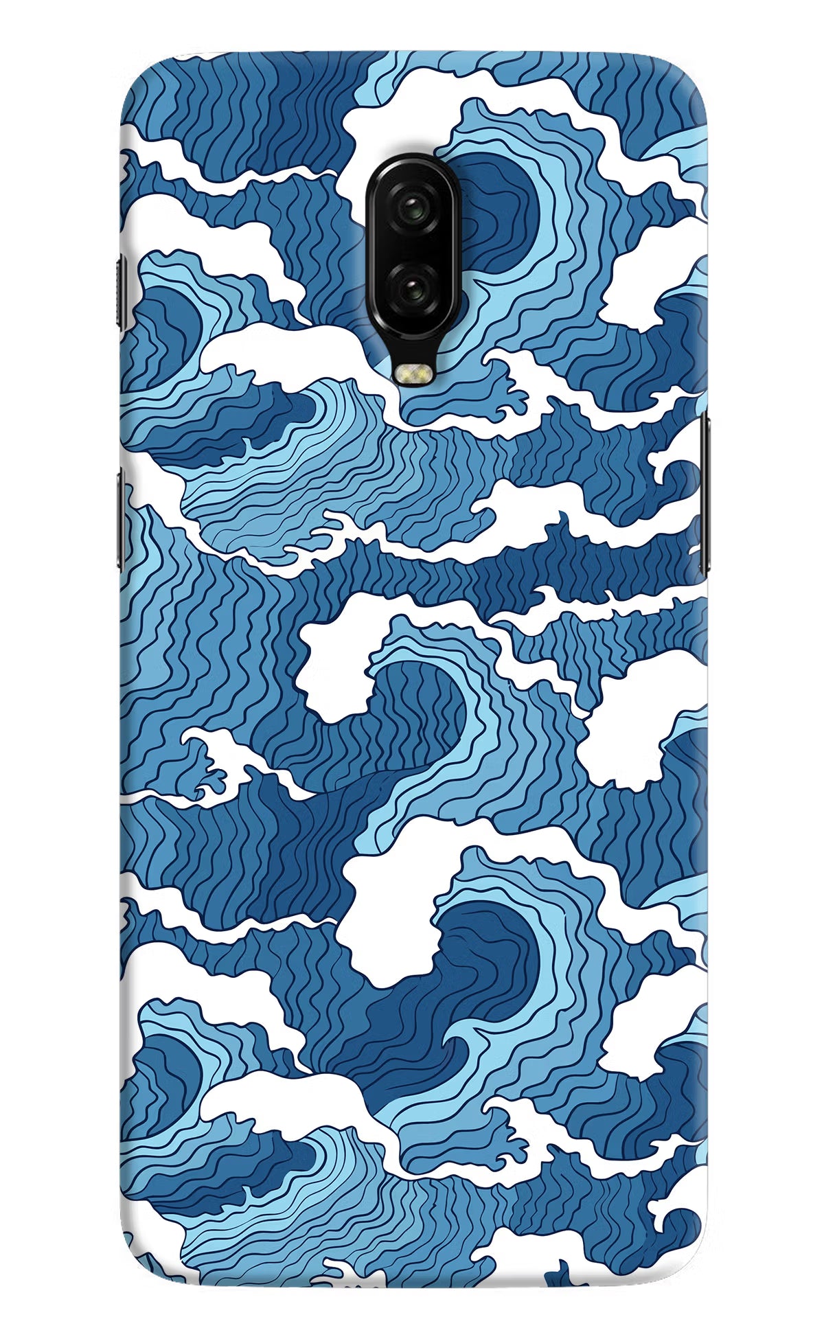Blue Waves Case for Oneplus 6T by Casekaro