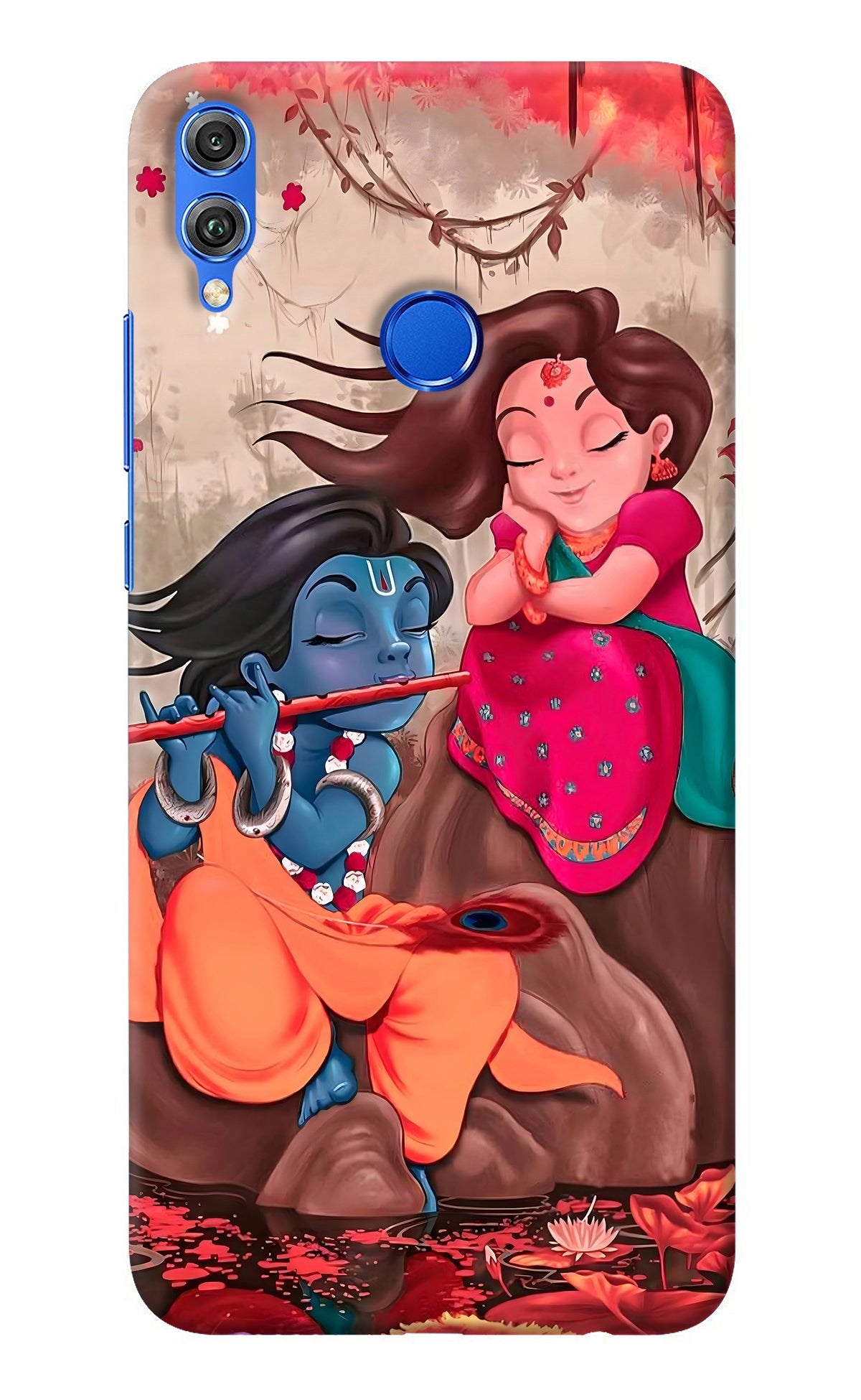 Radhe Krishna Honor 8X Back Cover