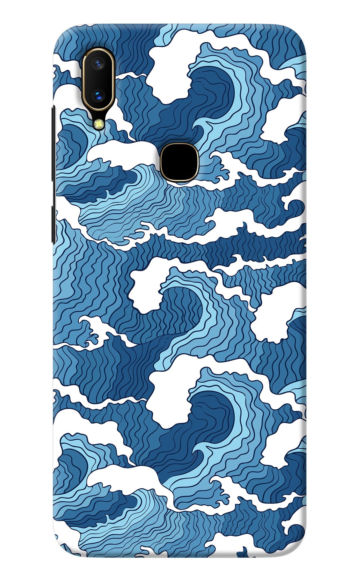 Blue Waves Vivo V11 Back Cover