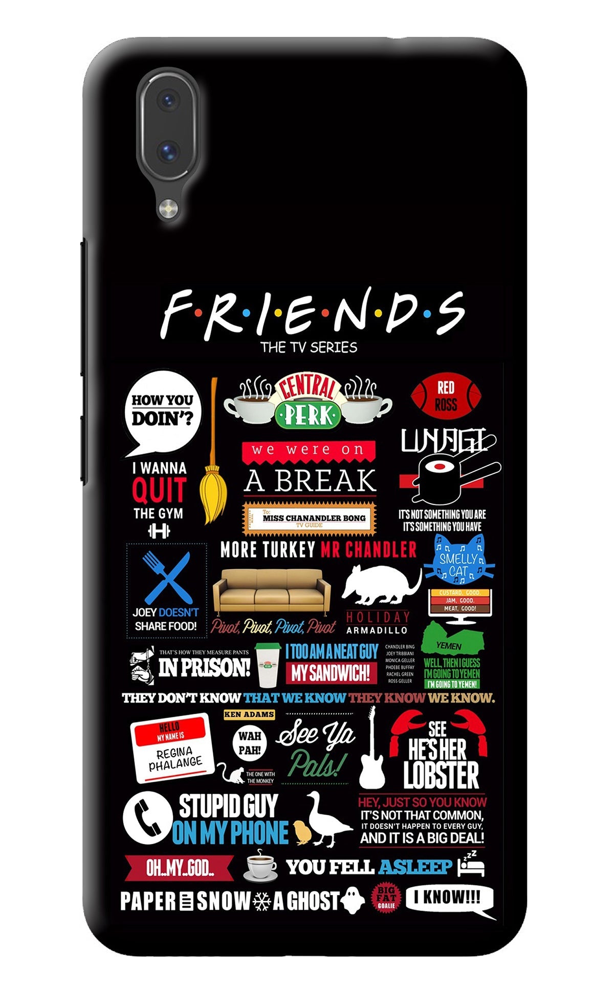 FRIENDS Vivo X21 Back Cover