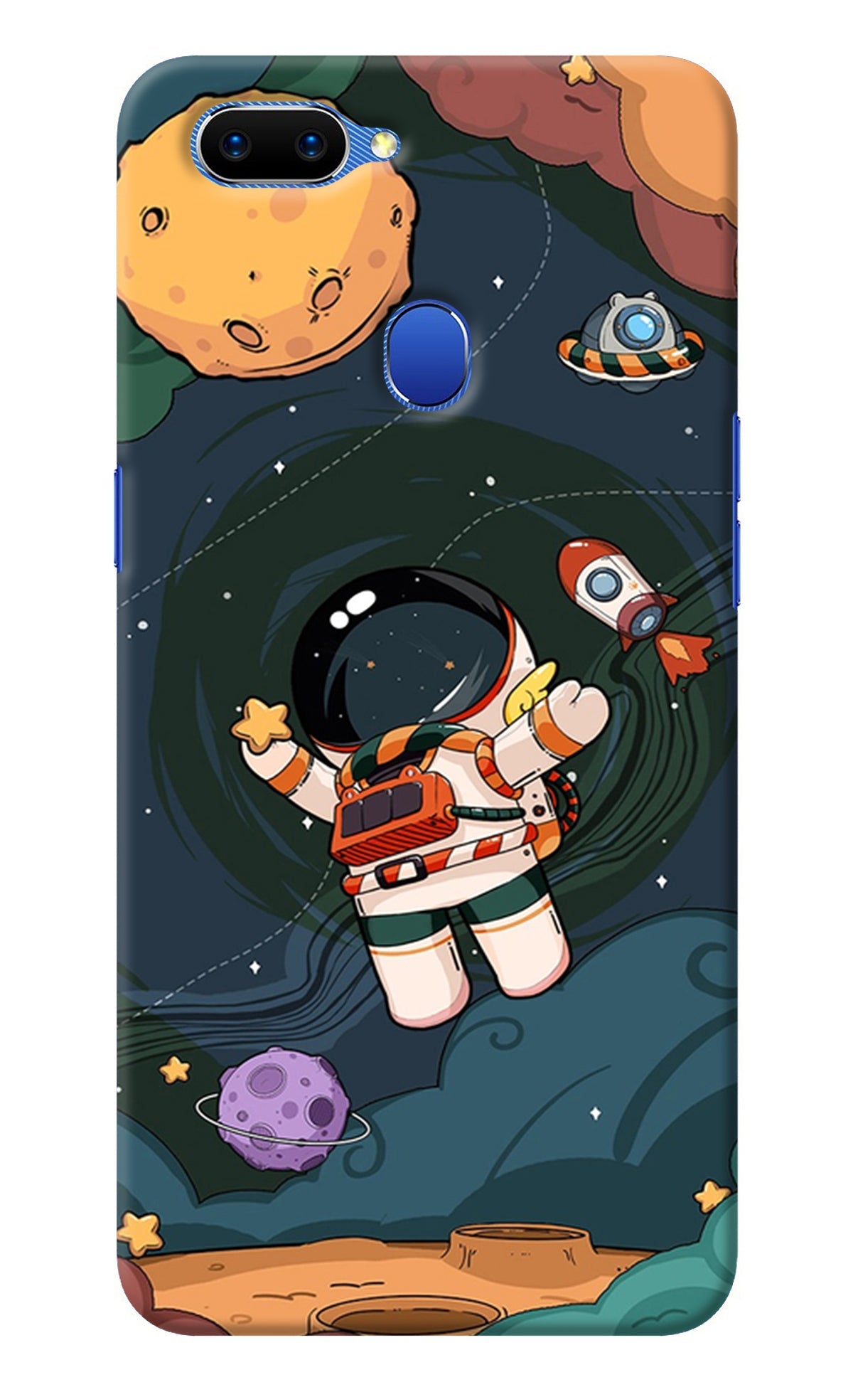 Cartoon Astronaut Oppo A5 Back Cover