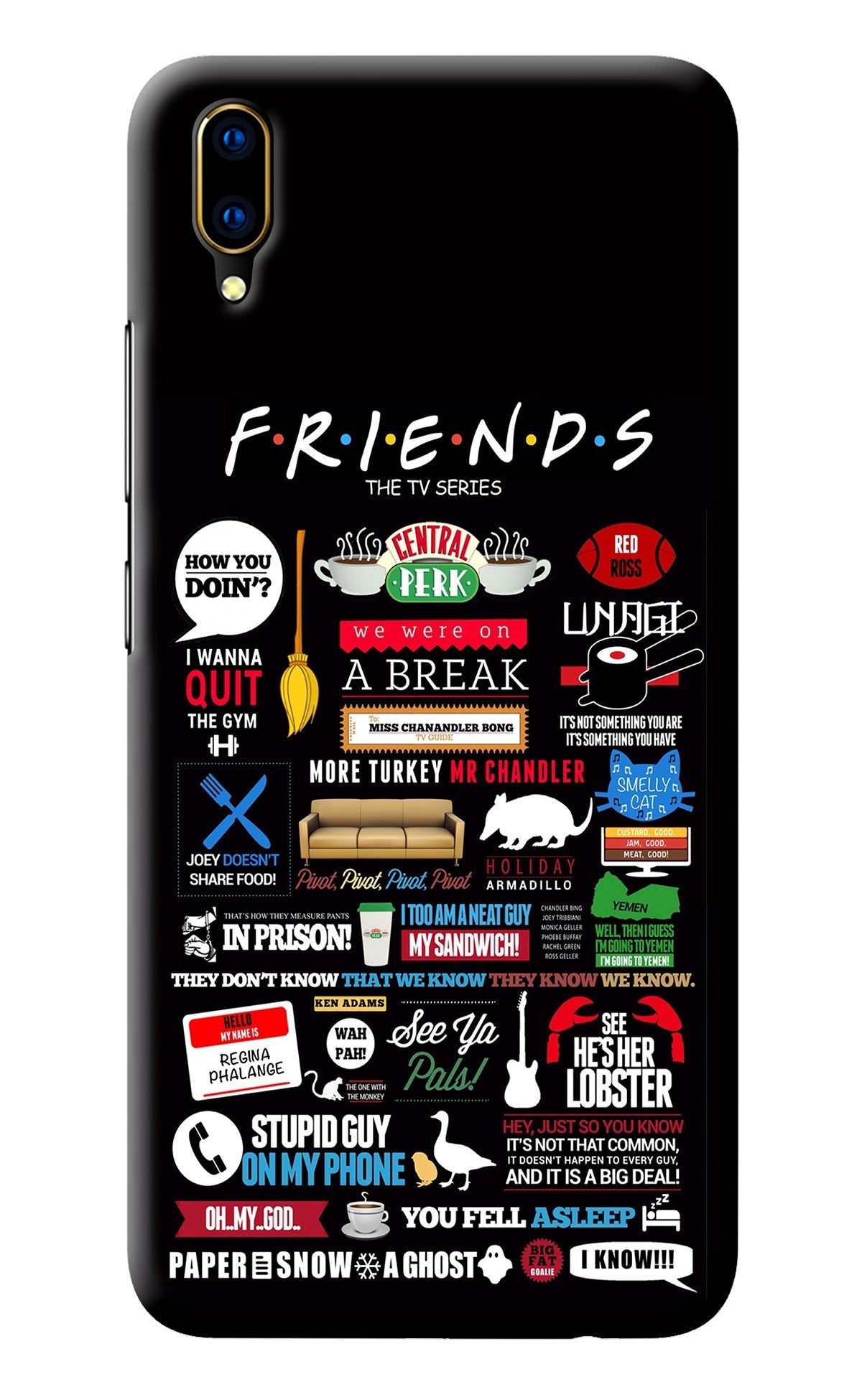 FRIENDS Vivo V11 Pro Back Cover