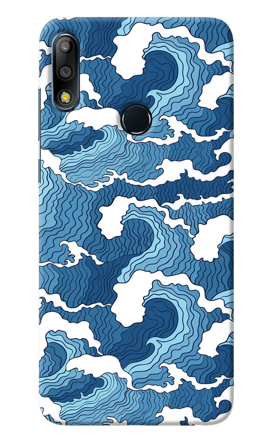 Blue Waves Asus Zenfone Max Pro M2 Back Cover