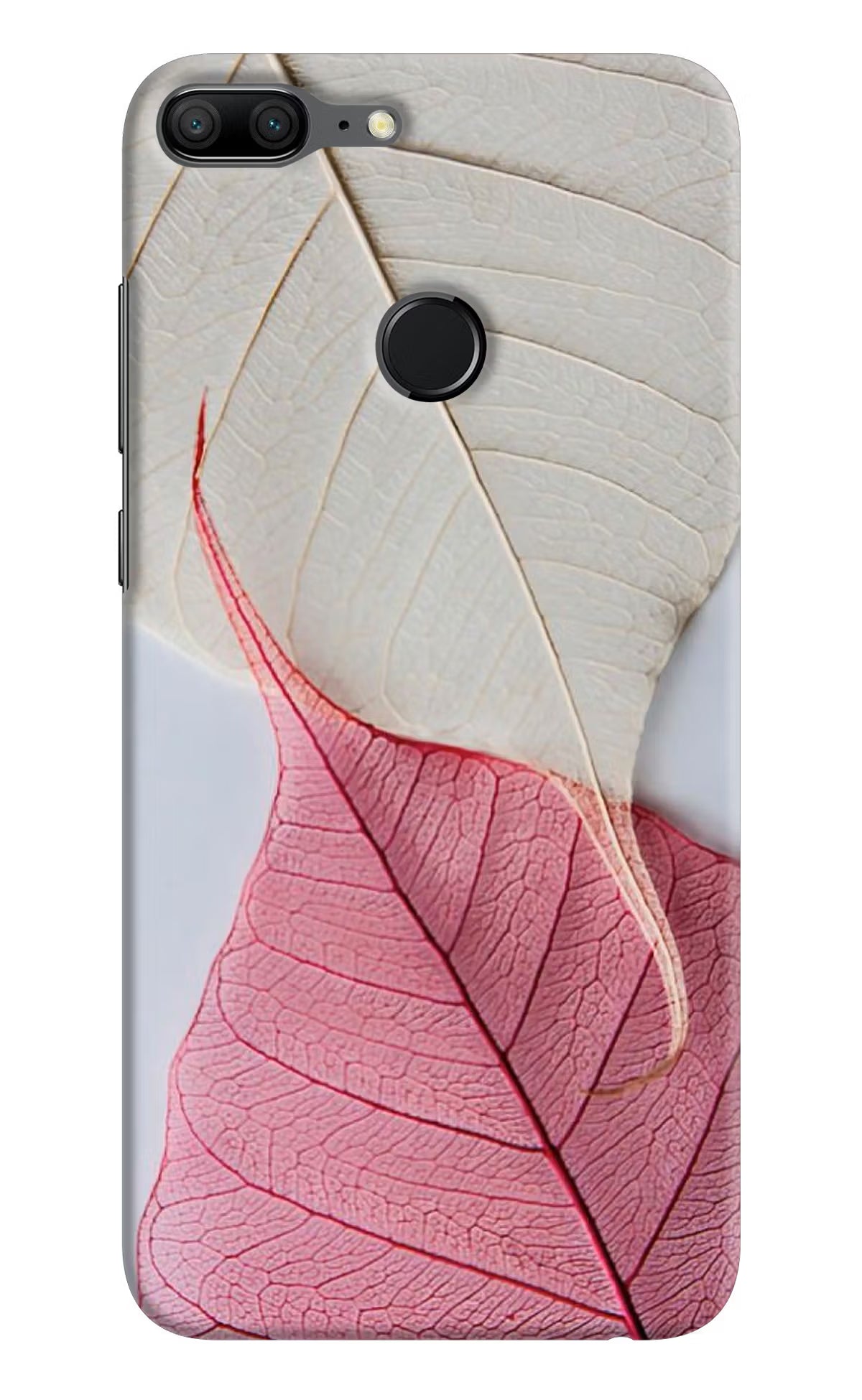 White Pink Leaf Case for Honor 9 Lite by Casekaro