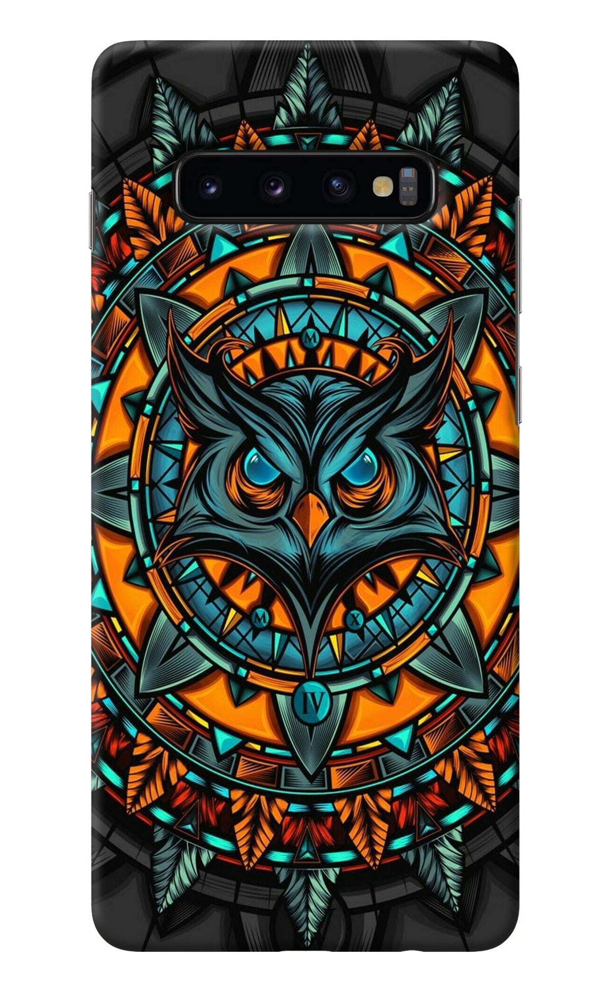 Angry Owl Art Samsung S10 Plus Back Cover