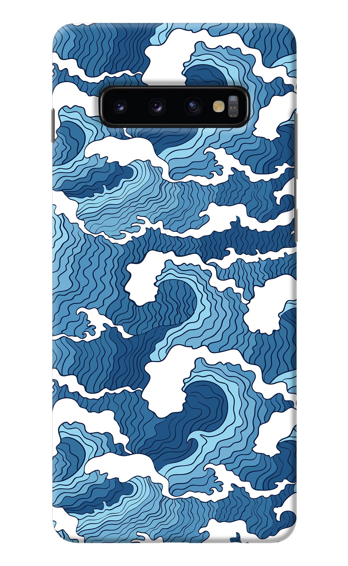 Blue Waves Samsung S10 Plus Back Cover