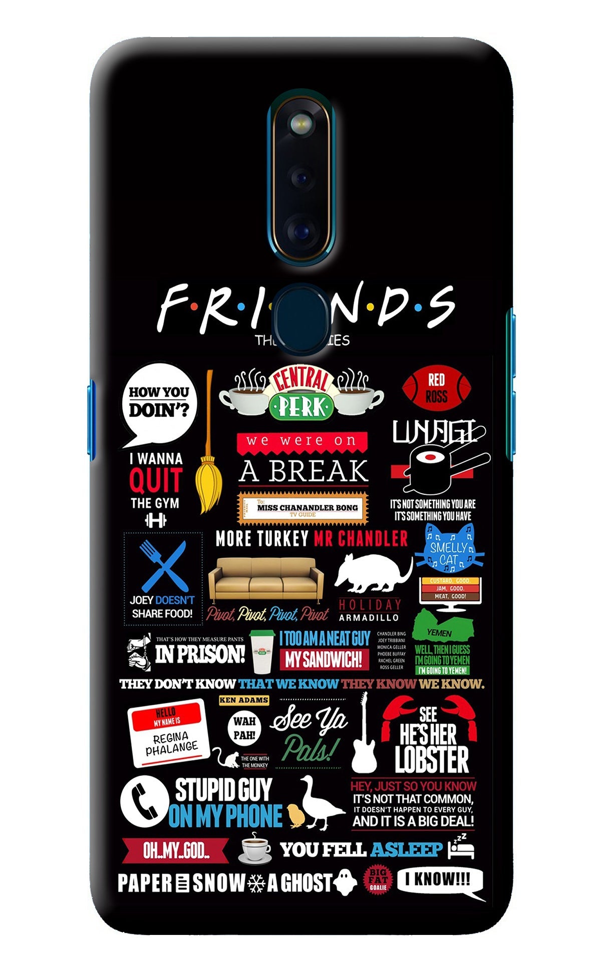 FRIENDS Oppo F11 Pro Back Cover