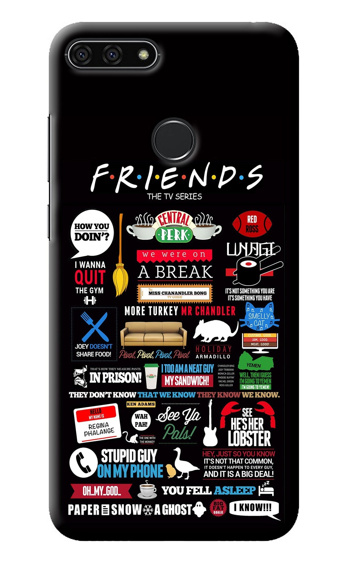 FRIENDS Honor 7A Back Cover