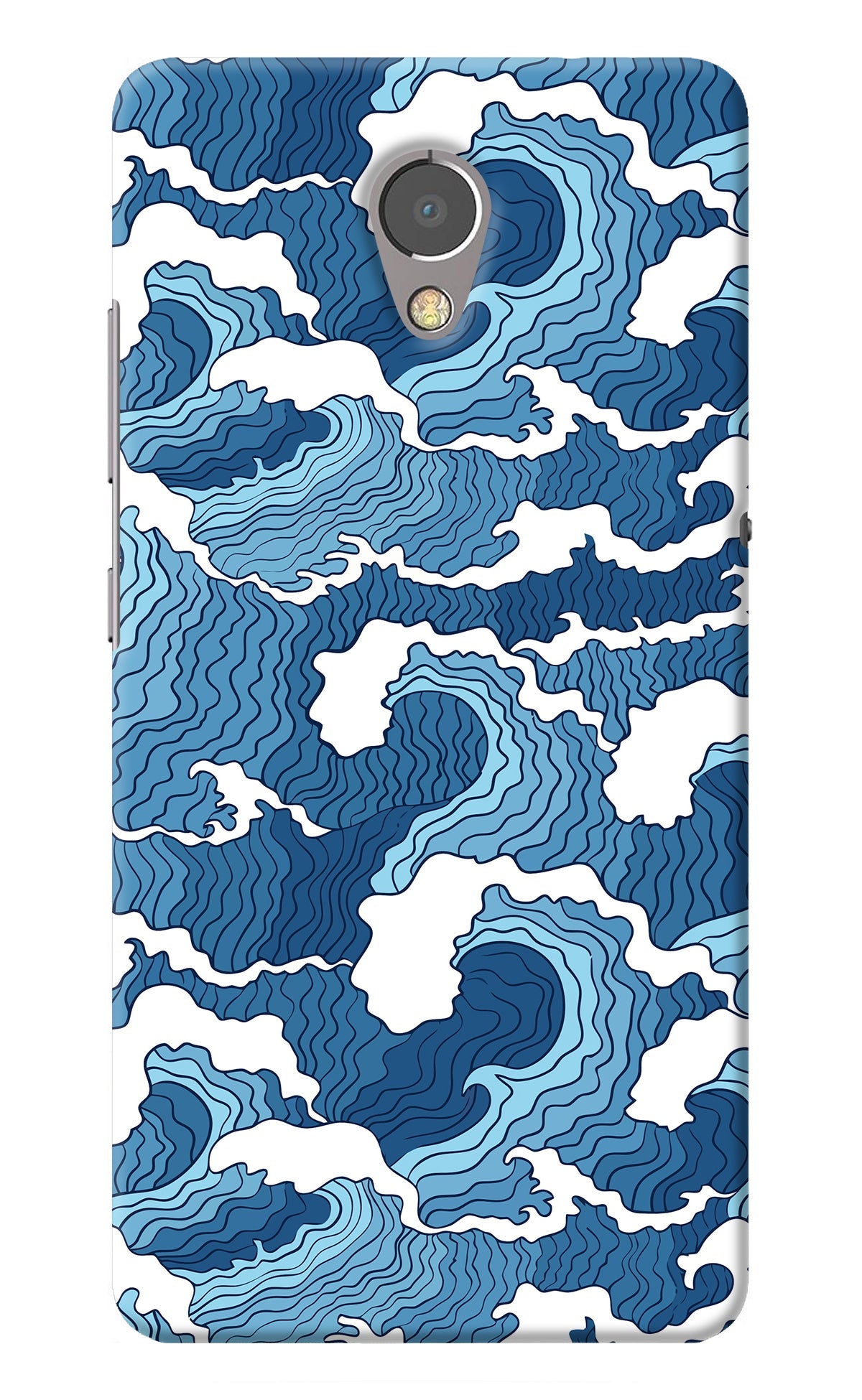 Blue Waves Lenovo P2 Back Cover