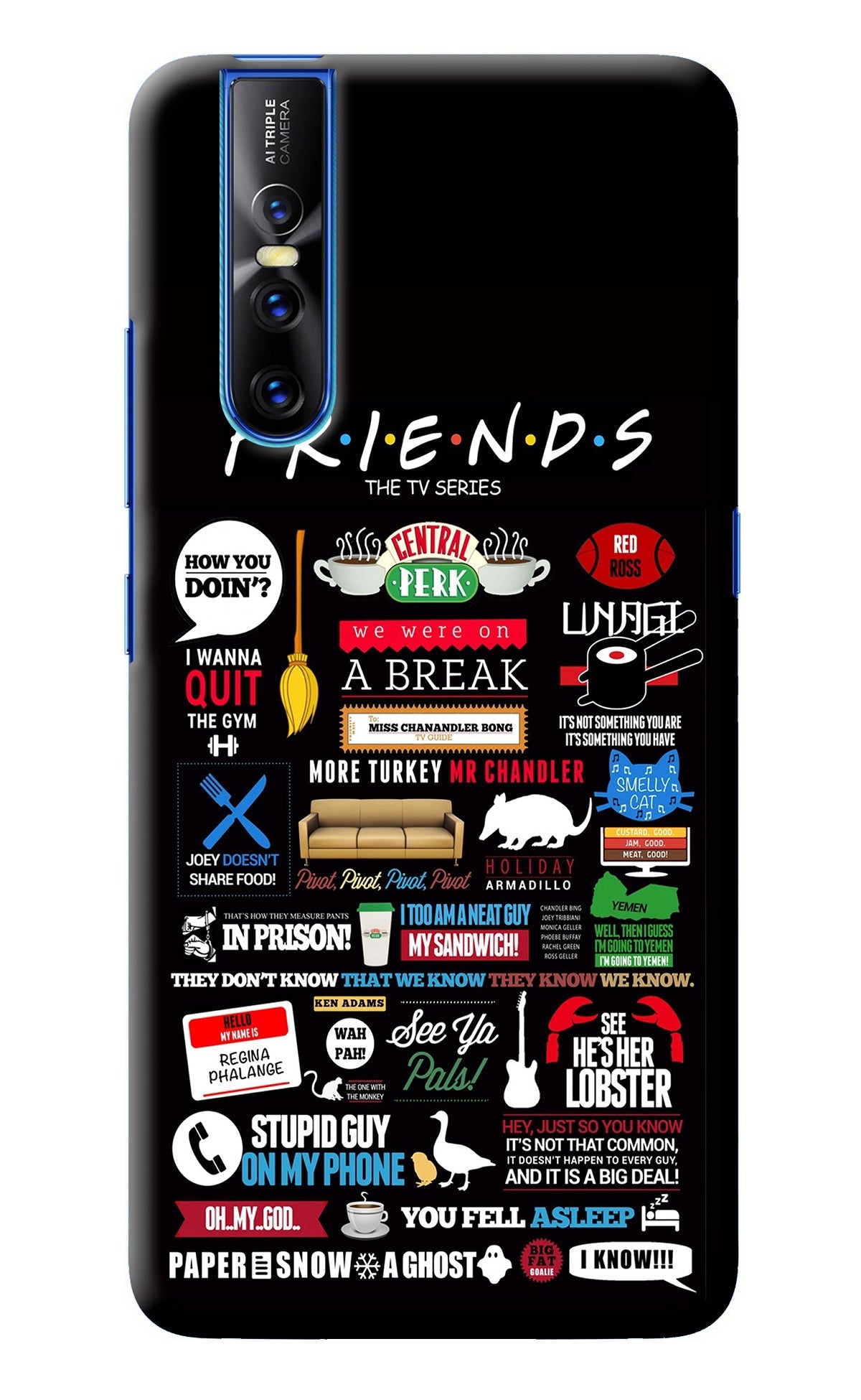 FRIENDS Vivo V15 Pro Back Cover