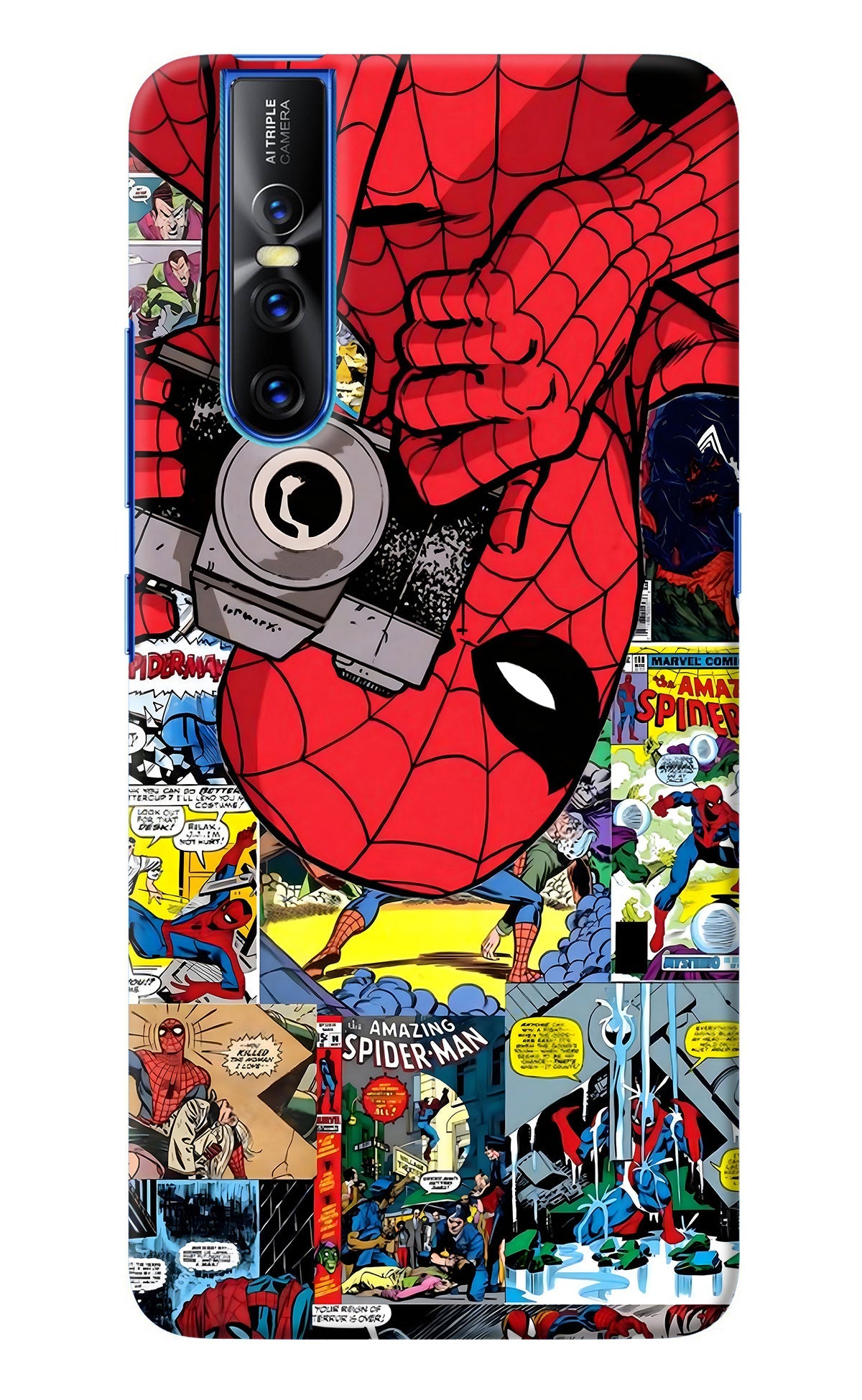 Spider Man Vivo V15 Pro Back Cover