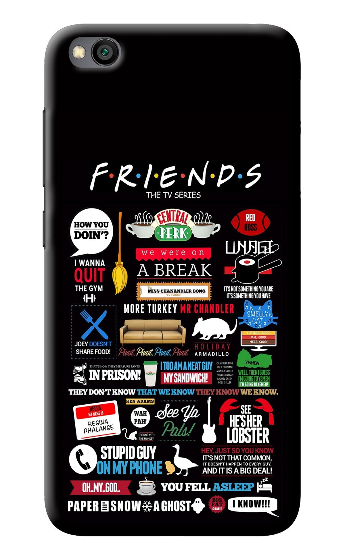 FRIENDS Redmi Go Back Cover