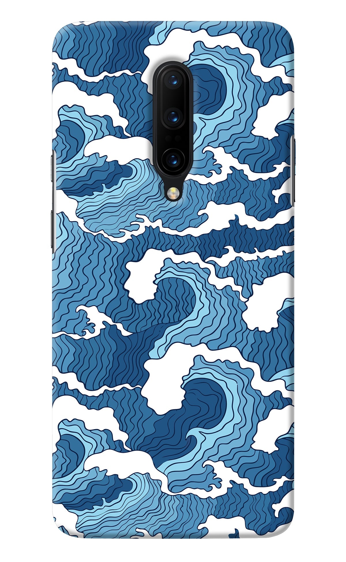 Blue Waves Oneplus 7 Pro Back Cover