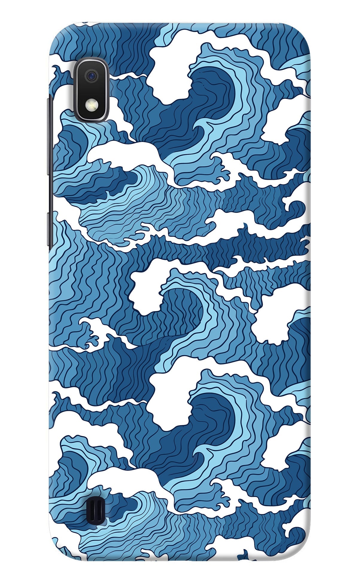 Blue Waves Samsung A10 Back Cover