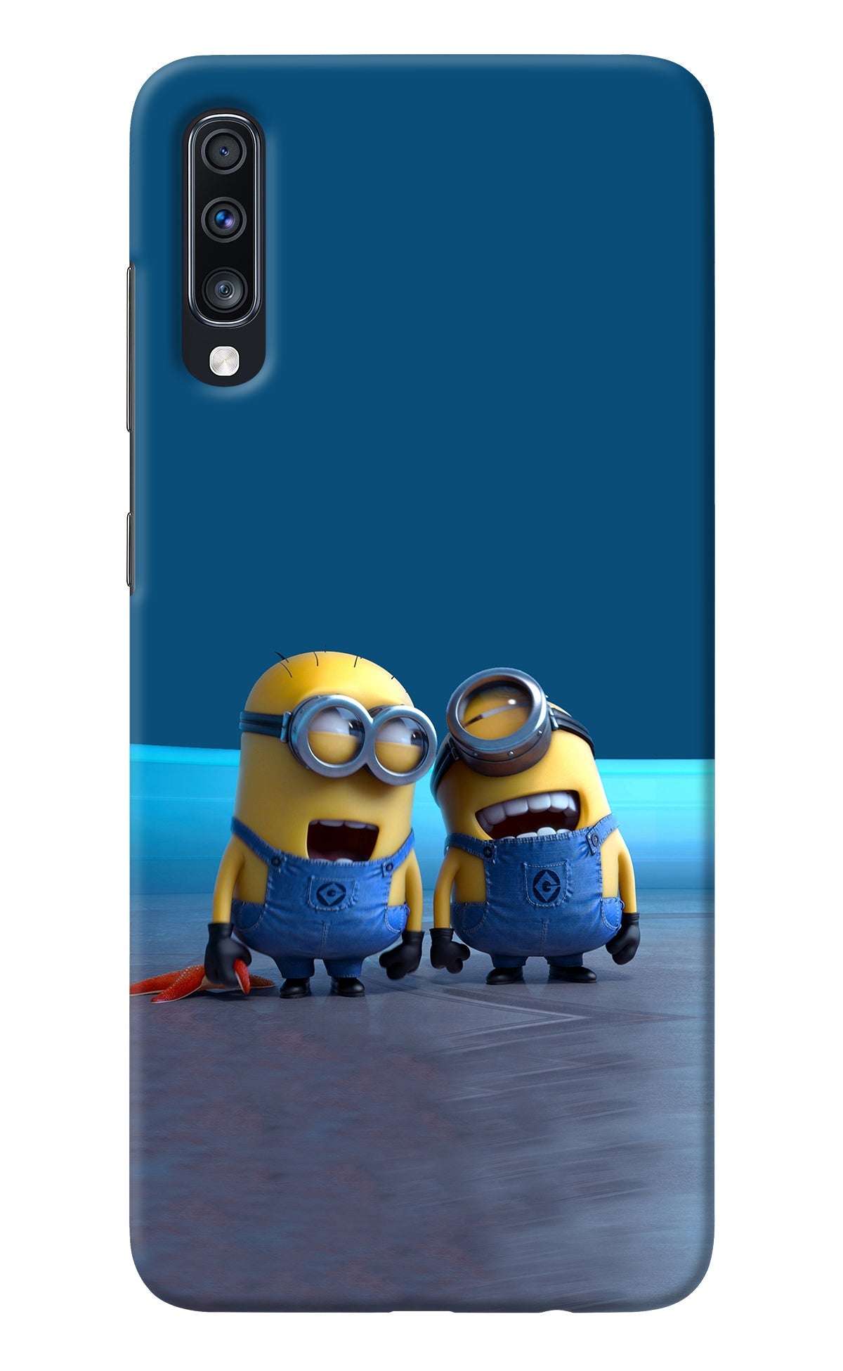 Minion Laughing Samsung A70 Back Cover