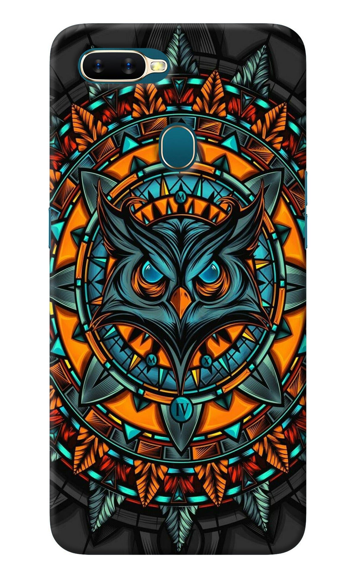 Angry Owl Art Oppo A7/A5s/A12 Back Cover