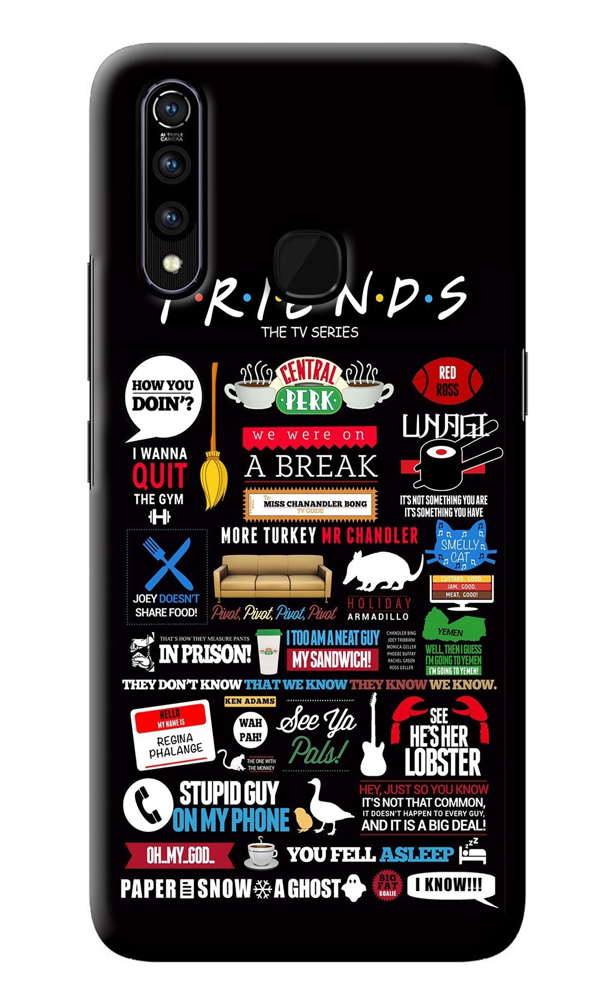 FRIENDS Vivo Z1 Pro Back Cover