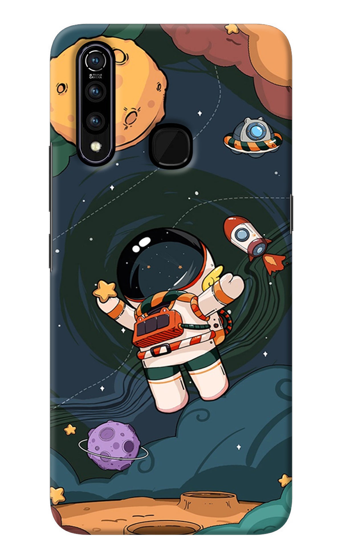 Cartoon Astronaut Vivo Z1 Pro Back Cover