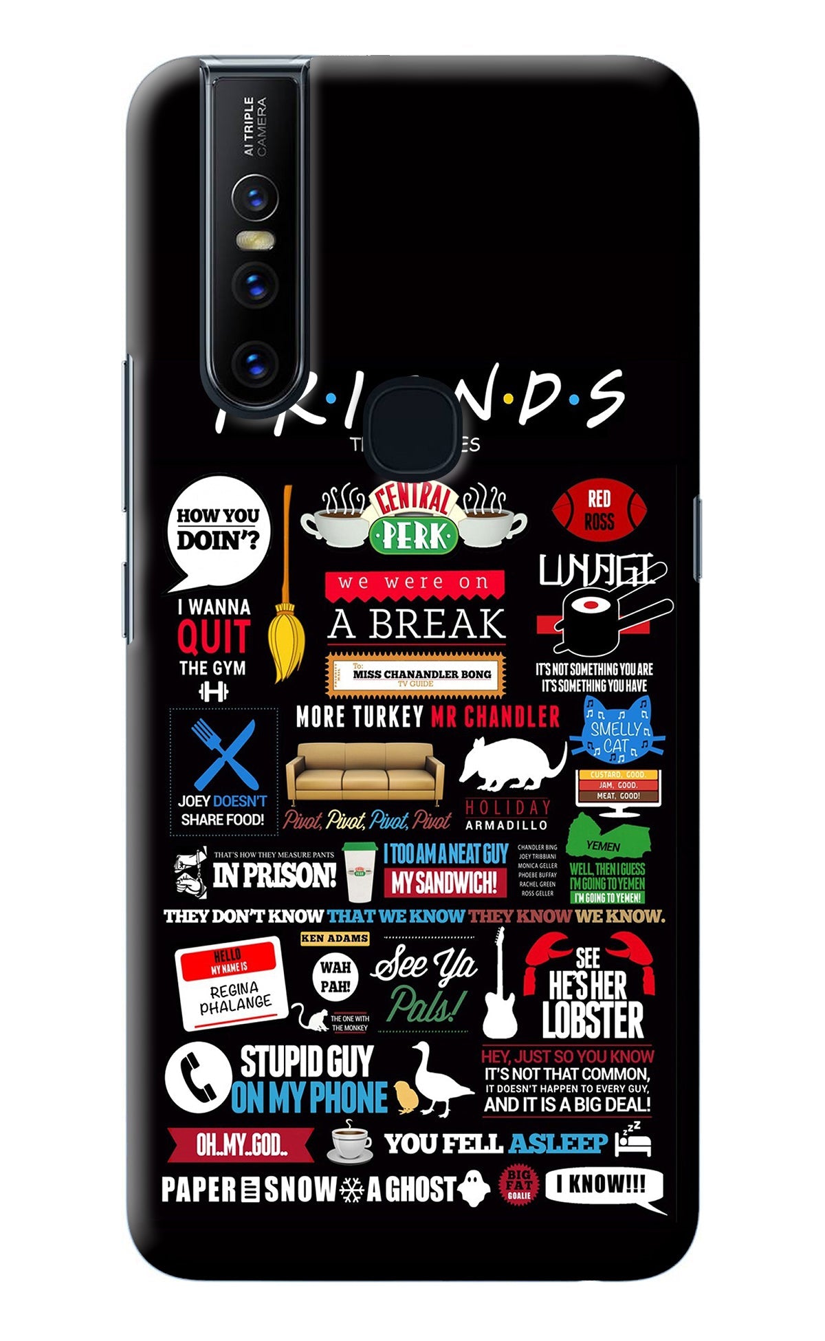 FRIENDS Vivo V15 Back Cover