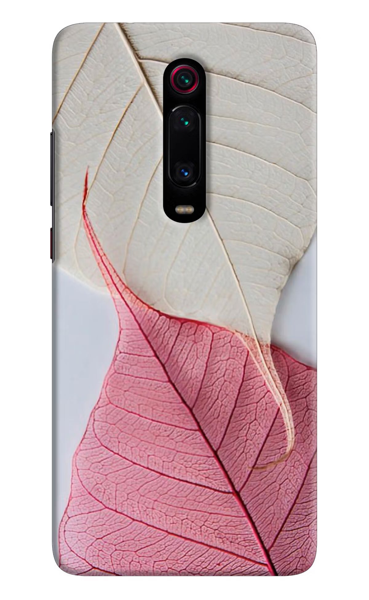 White Pink Leaf Case for Redmi K20 Pro by Casekaro
