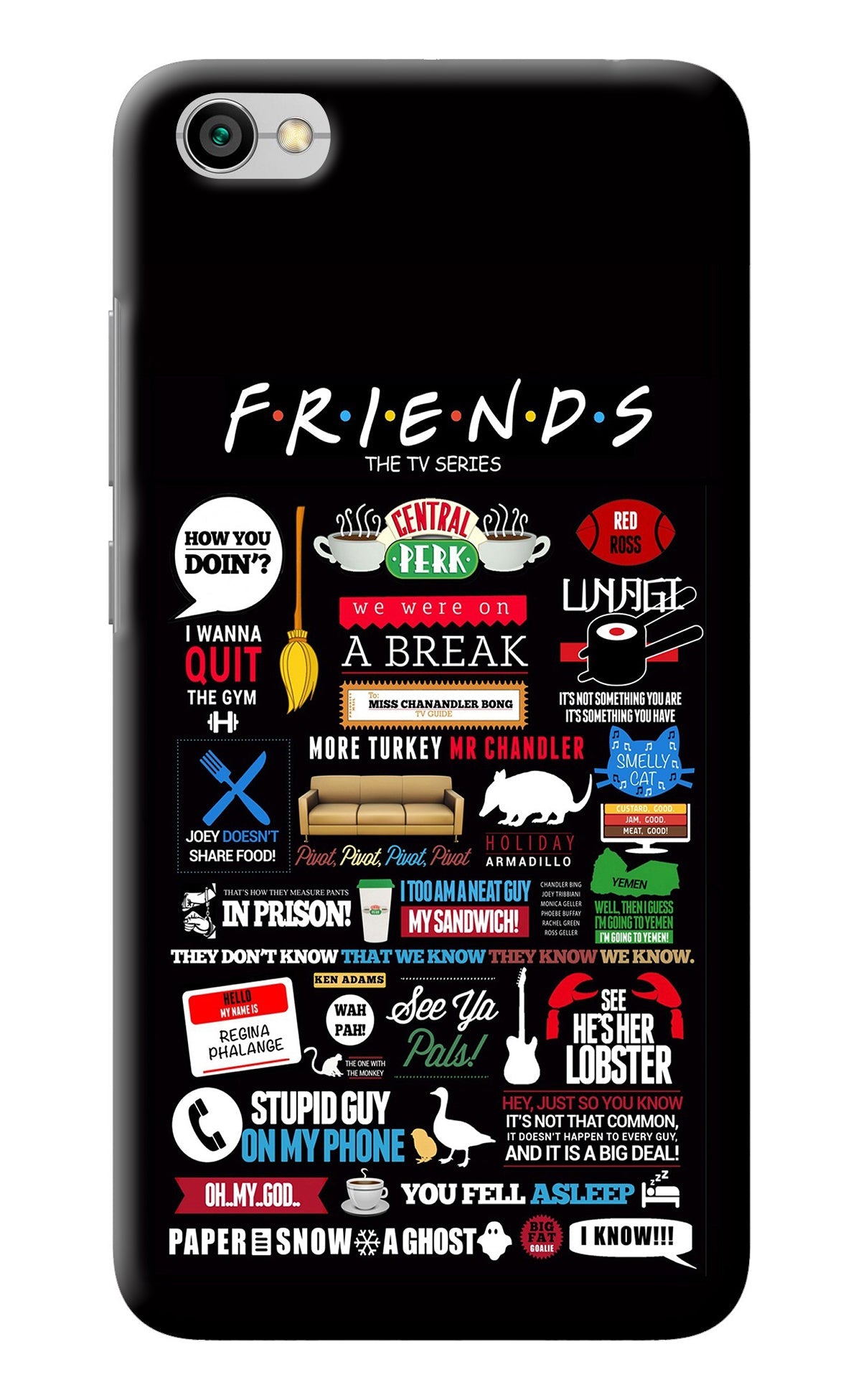 FRIENDS Redmi Y1 Lite Back Cover