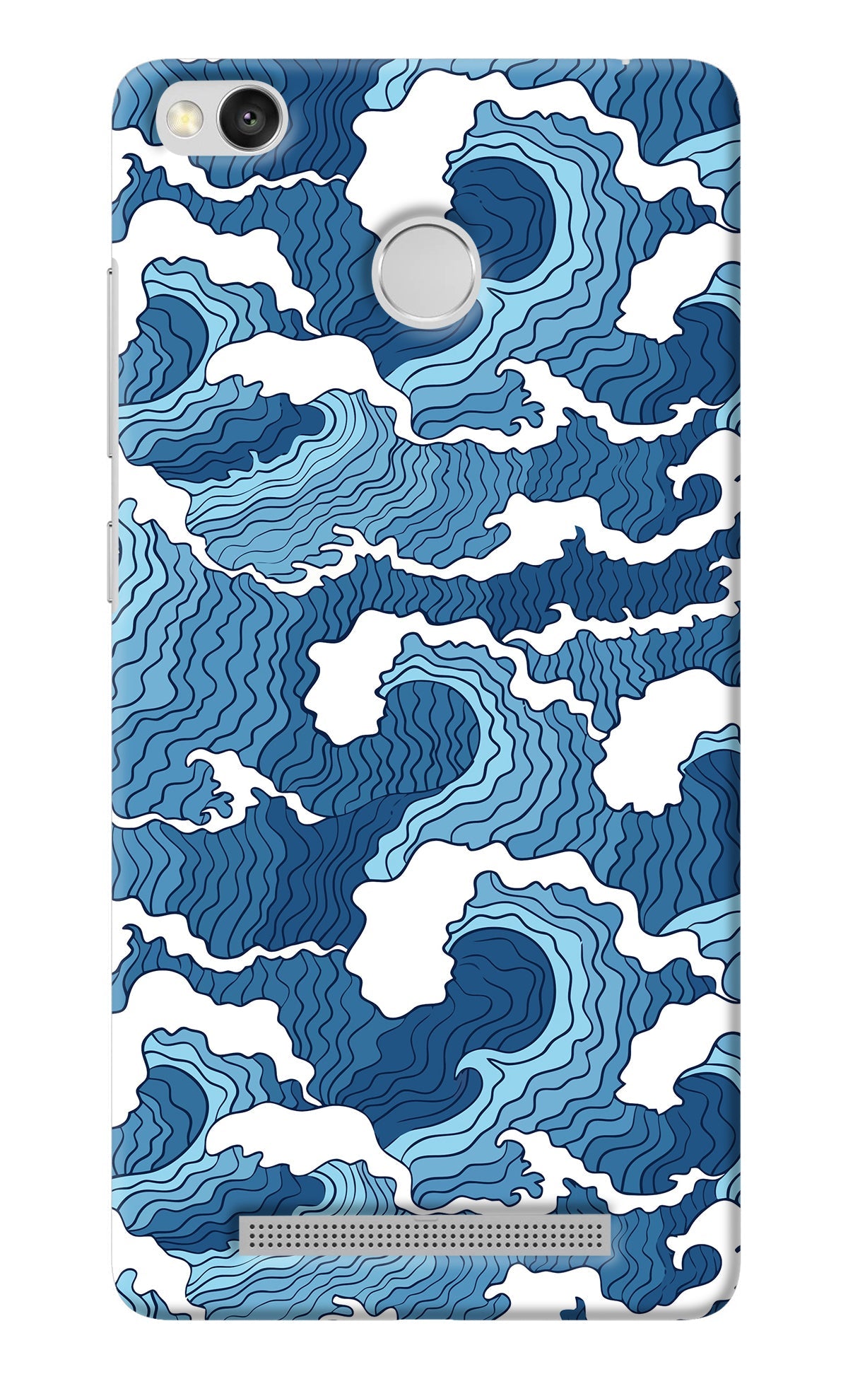 Blue Waves Redmi 3S Prime Back Cover