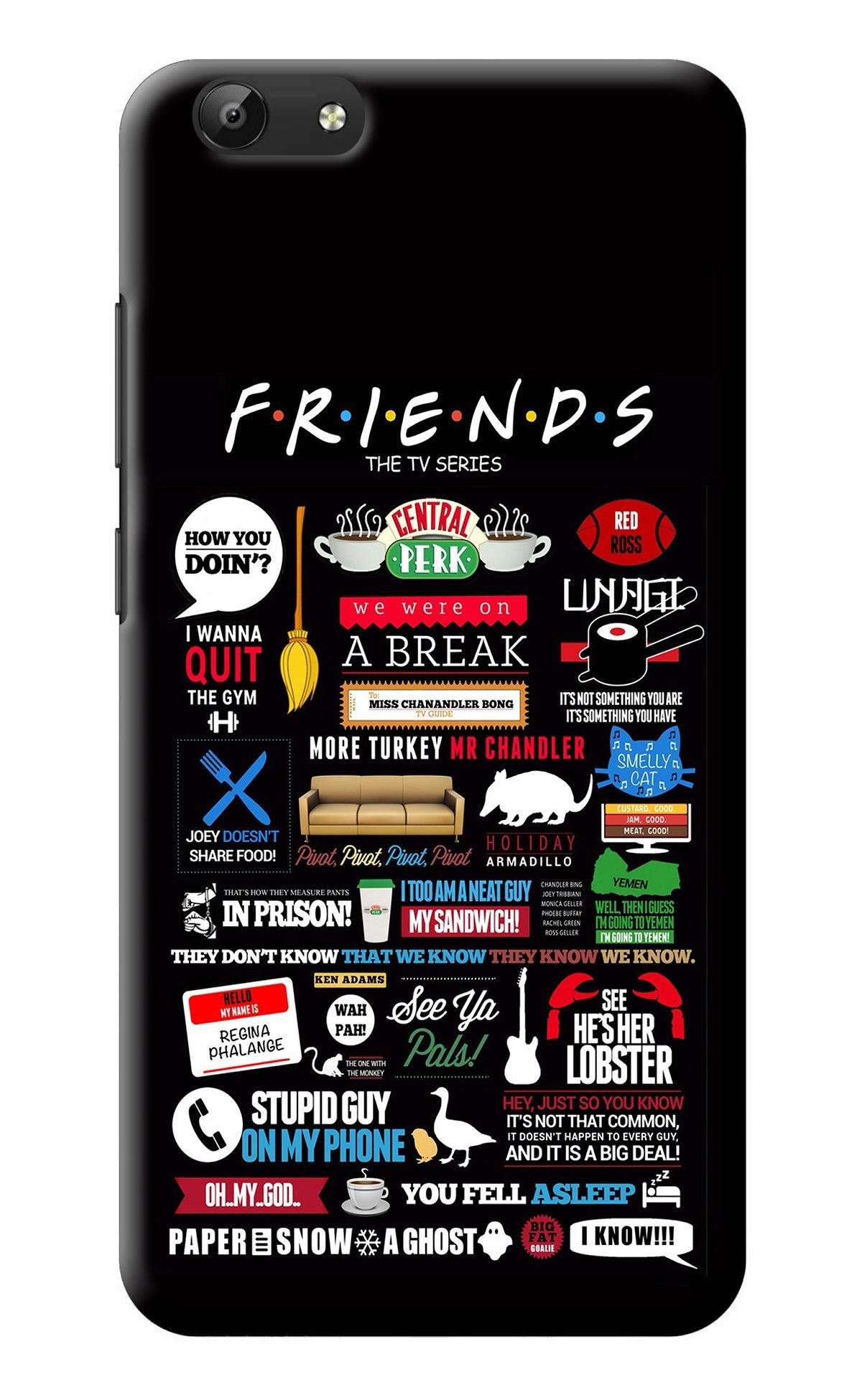 FRIENDS Vivo Y69 Back Cover