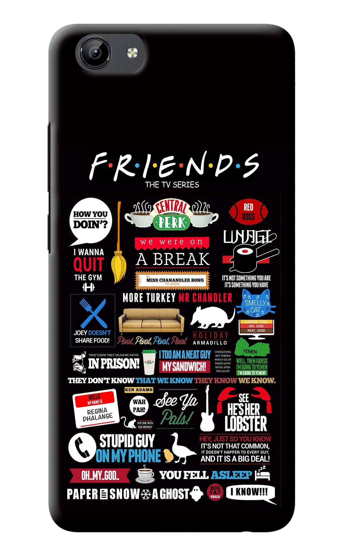 FRIENDS Vivo Y71 Back Cover