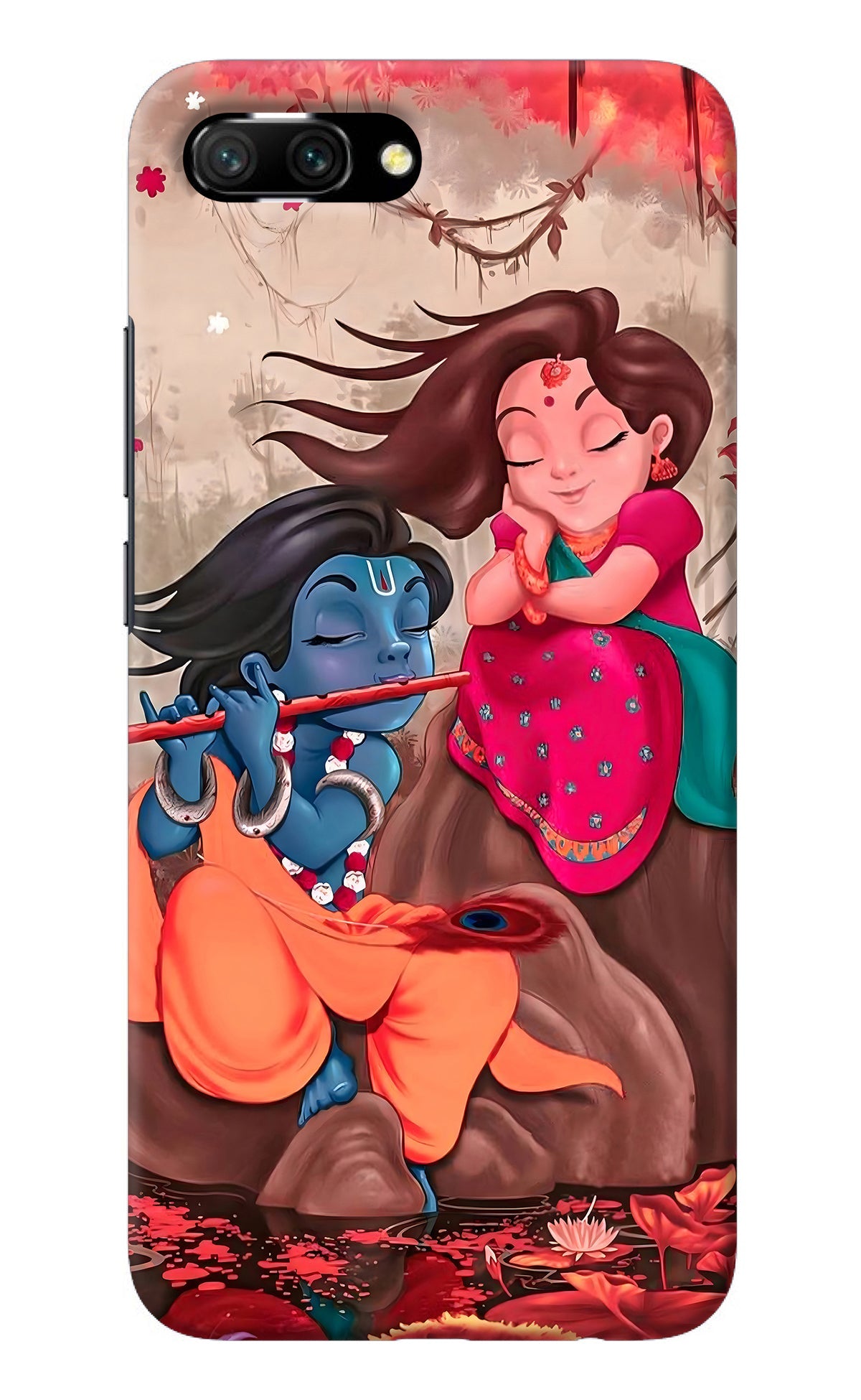 Radhe Krishna Honor 10 Back Cover