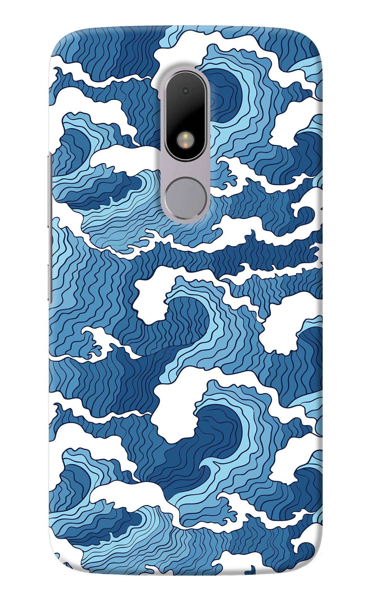 Blue Waves Moto M Back Cover