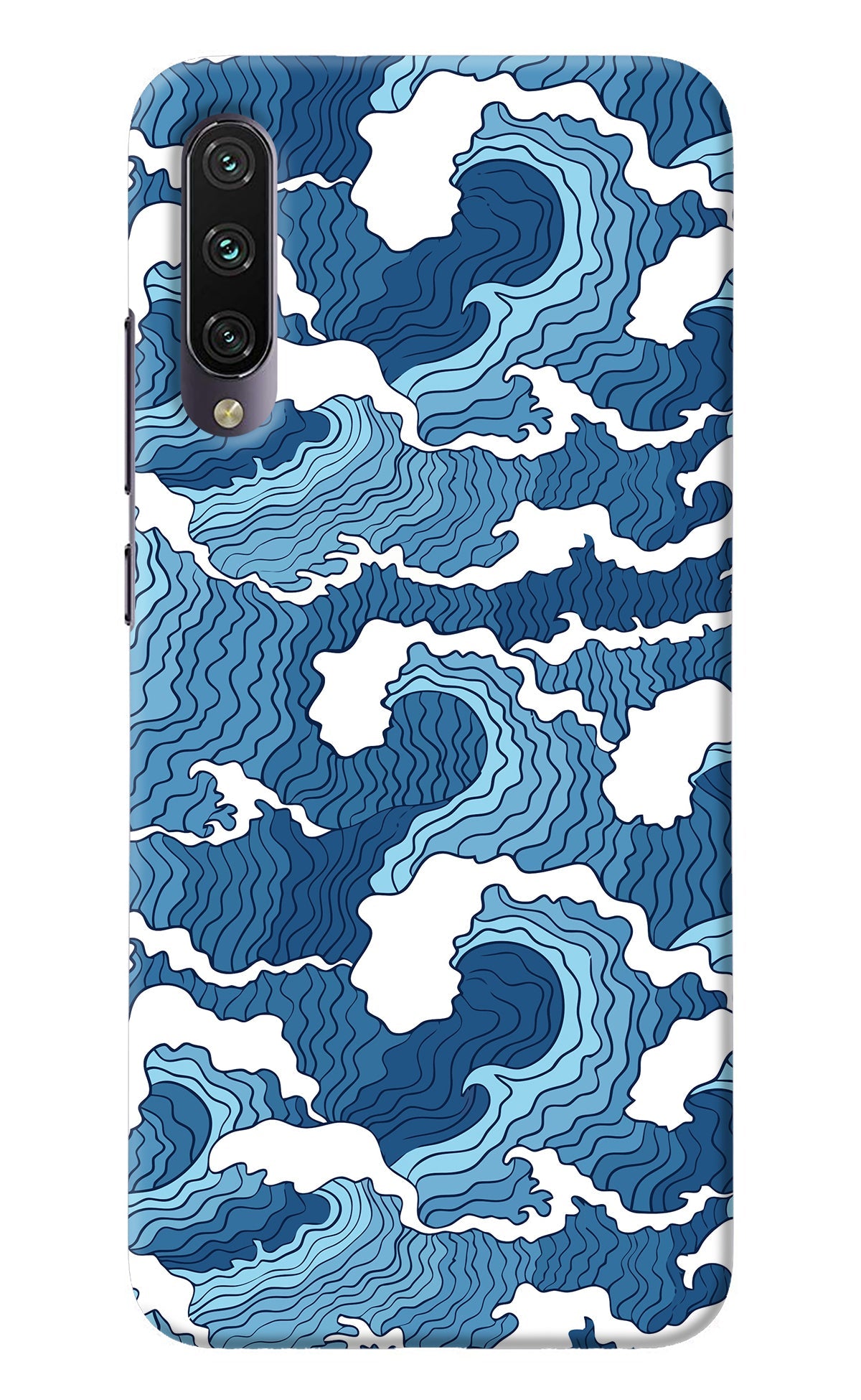 Blue Waves Mi A3 Back Cover