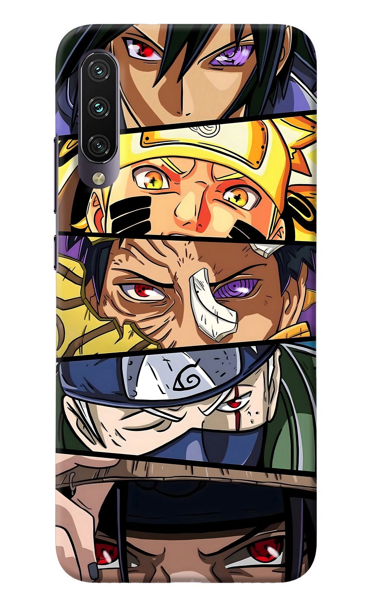 Naruto Character Mi A3 Back Cover