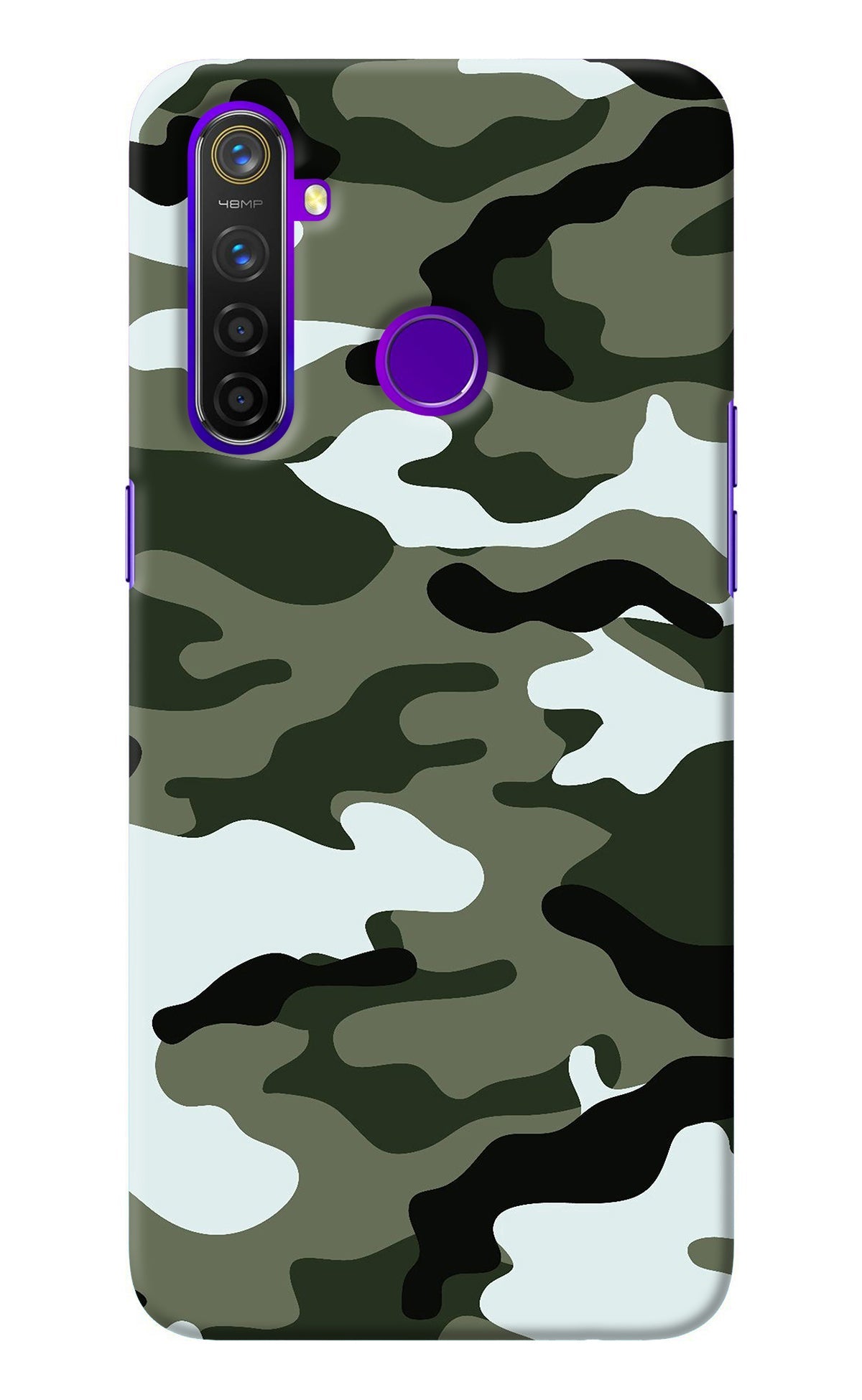 Camouflage Realme 5 Pro Back Cover