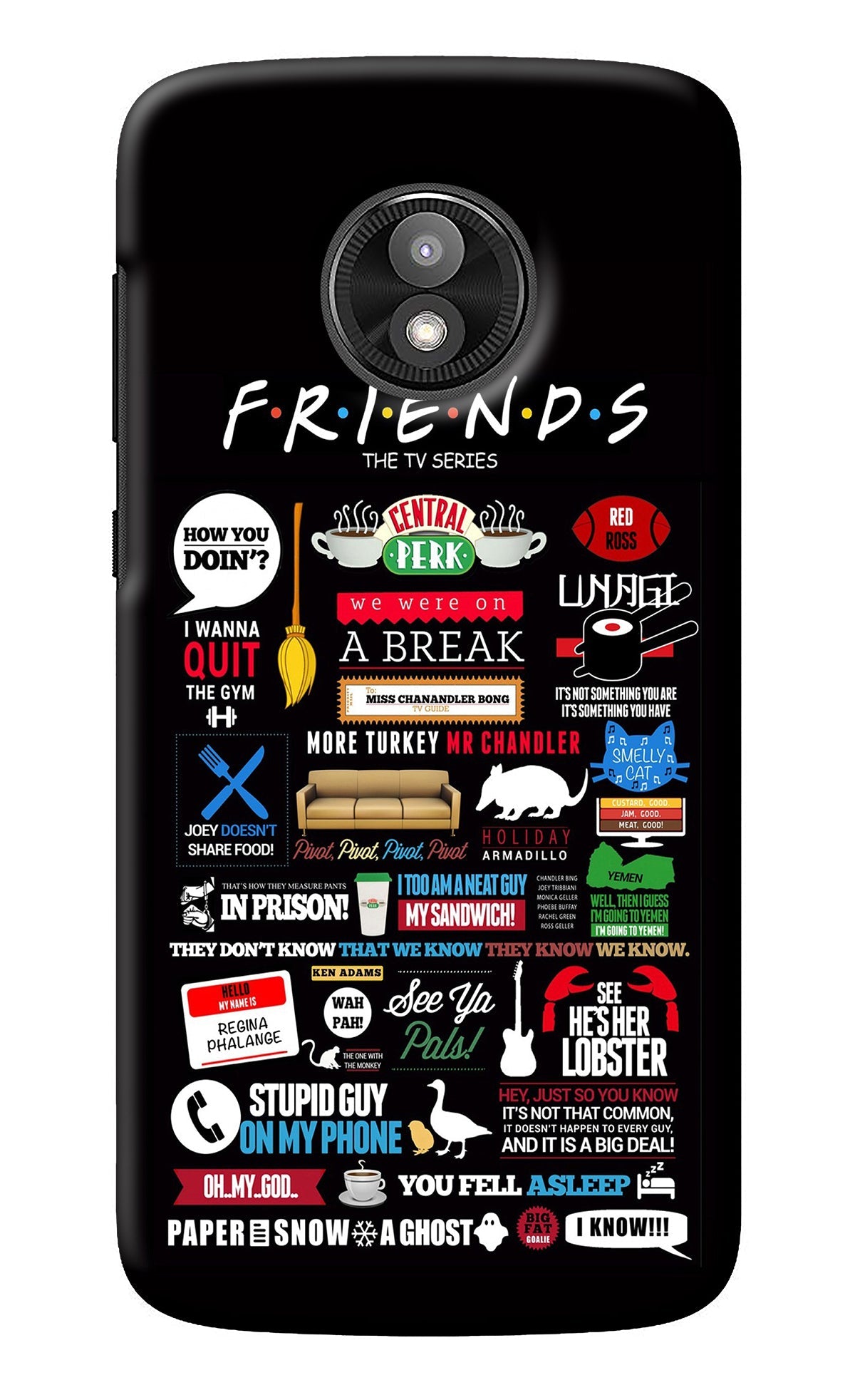 FRIENDS Moto E5 Play Back Cover