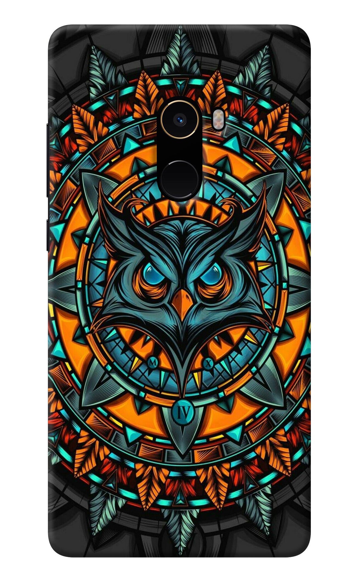 Angry Owl Art Mi Mix 2 Back Cover