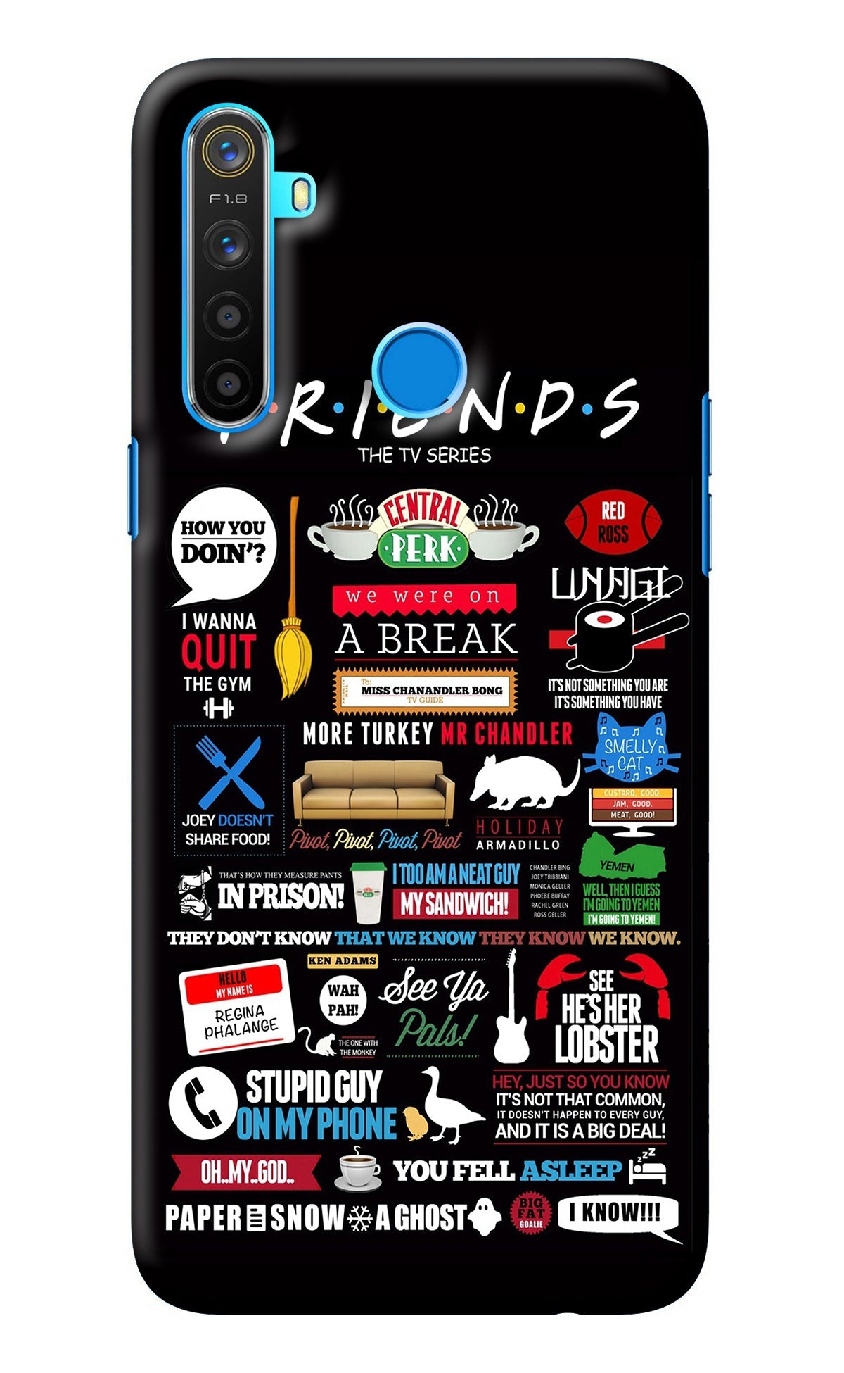 FRIENDS Realme 5/5i/5s Back Cover