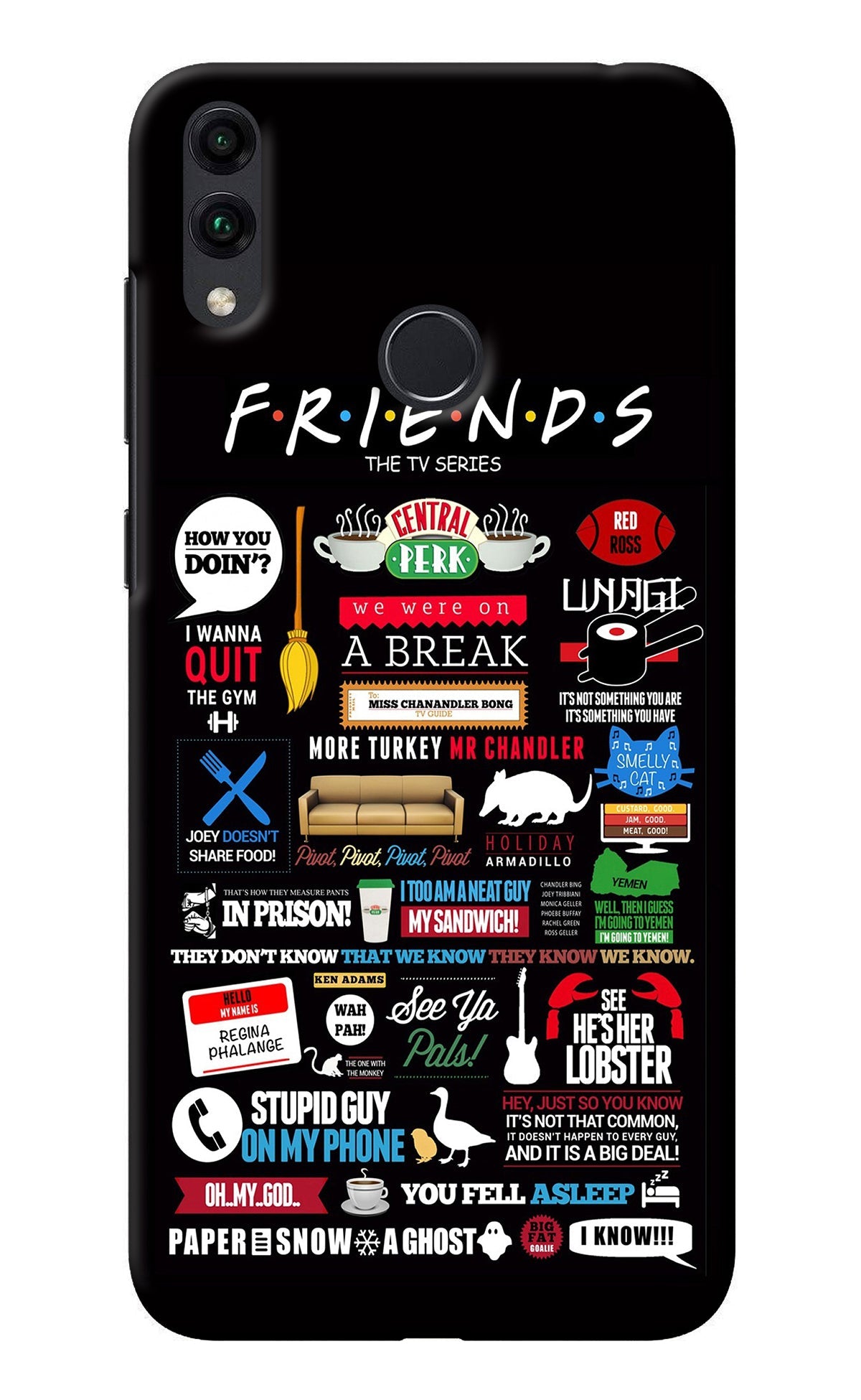 FRIENDS Honor 8C Back Cover