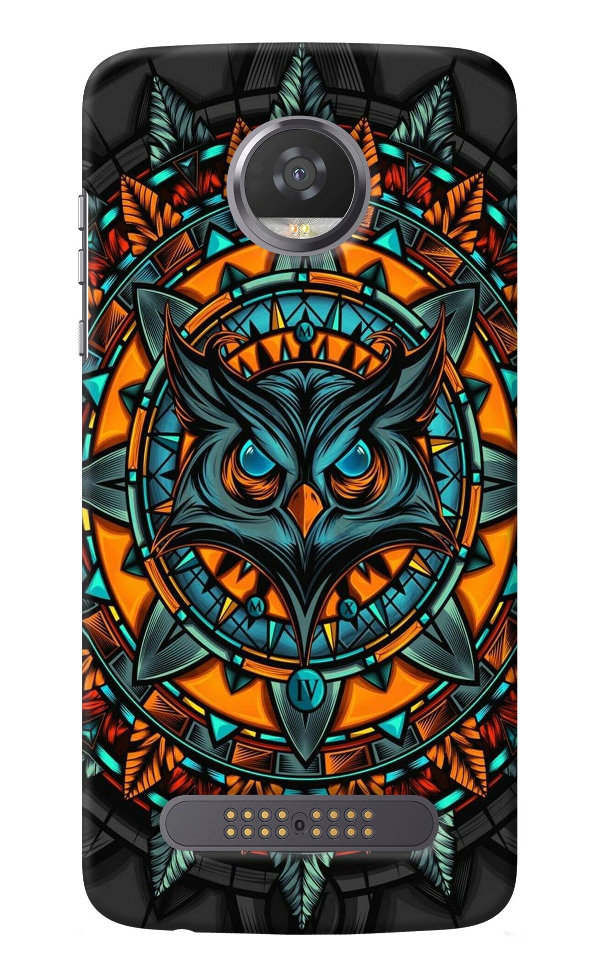 Angry Owl Art Moto Z2 Play Back Cover