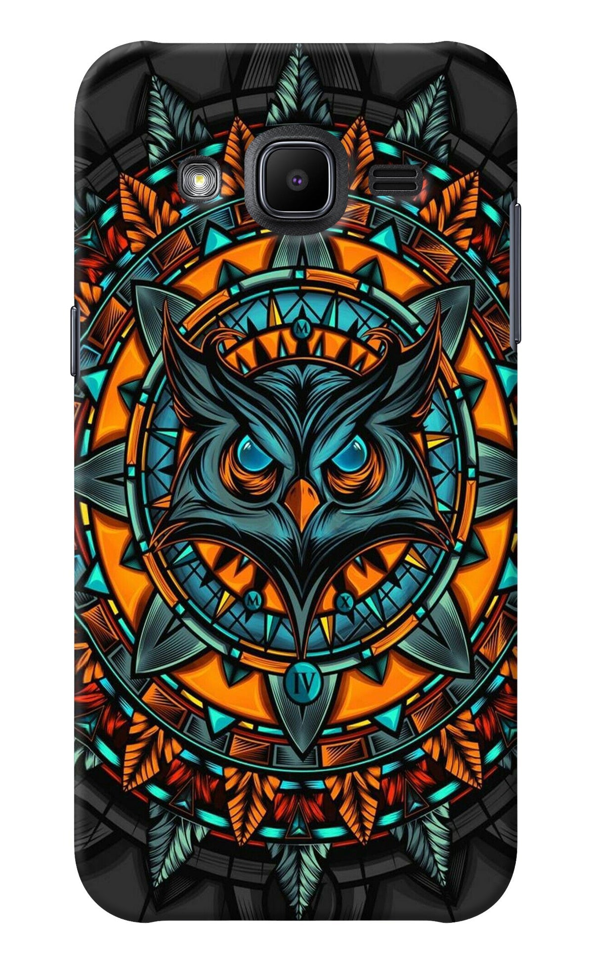 Angry Owl Art Samsung J2 2017 Back Cover