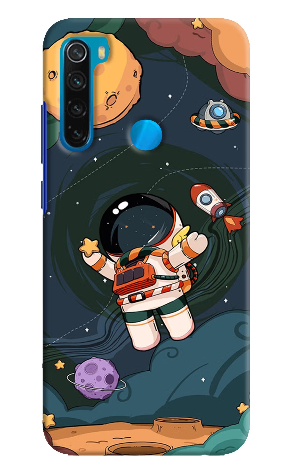 Cartoon Astronaut Case for Redmi Note 8 by Casekaro