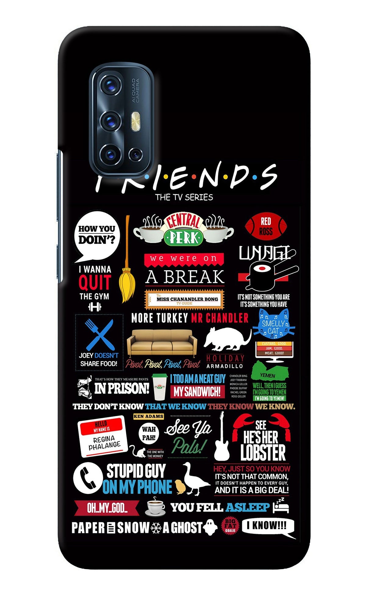 FRIENDS Vivo V17 Back Cover