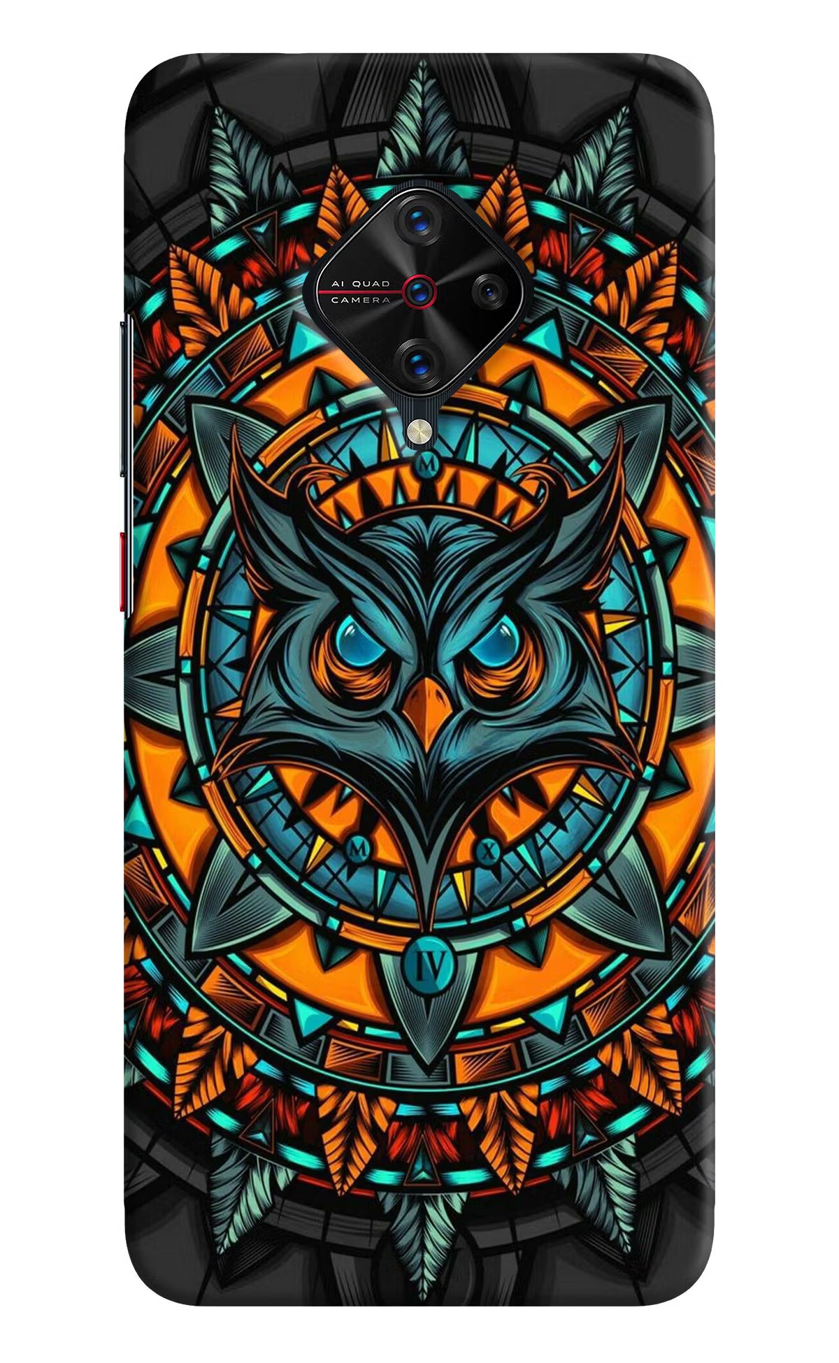 Angry Owl Art Case for Vivo S1 Pro by Casekaro