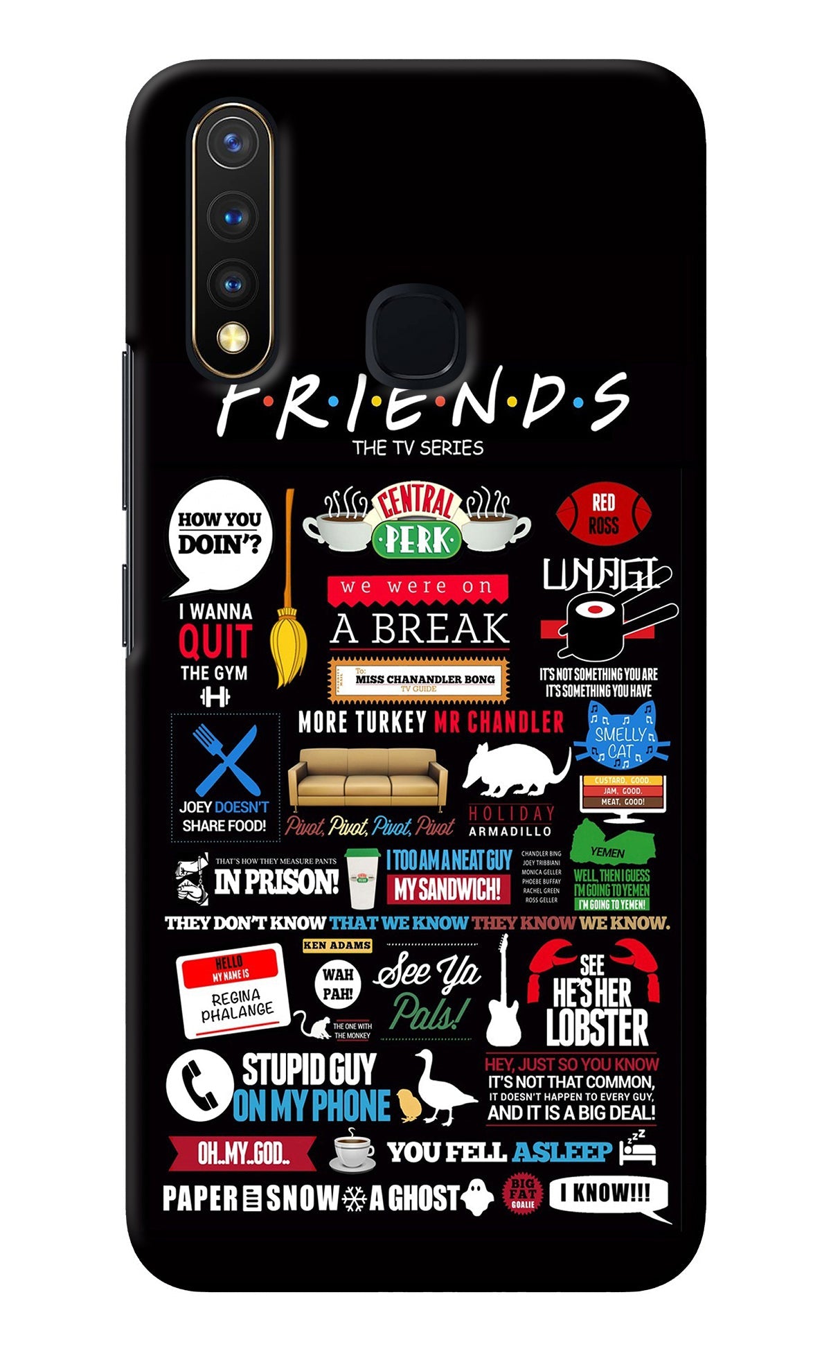 FRIENDS Vivo Y19/U20 Back Cover