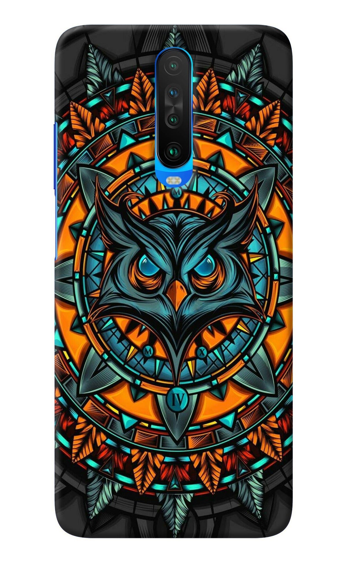 Angry Owl Art Poco X2 Back Cover