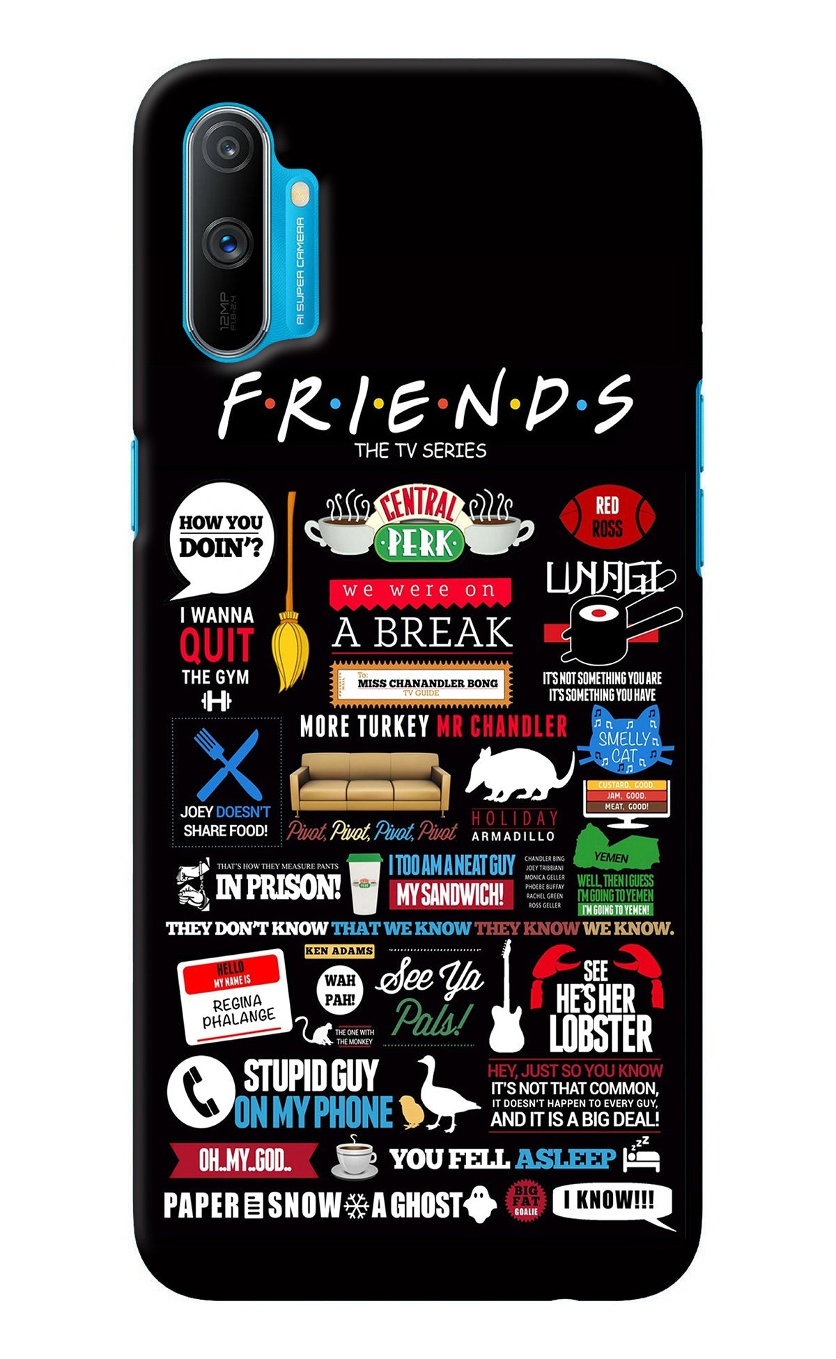 FRIENDS Realme C3 Back Cover