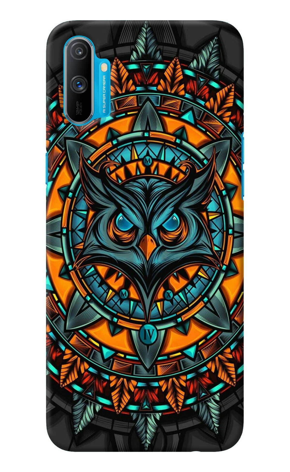 Angry Owl Art Realme C3 Back Cover